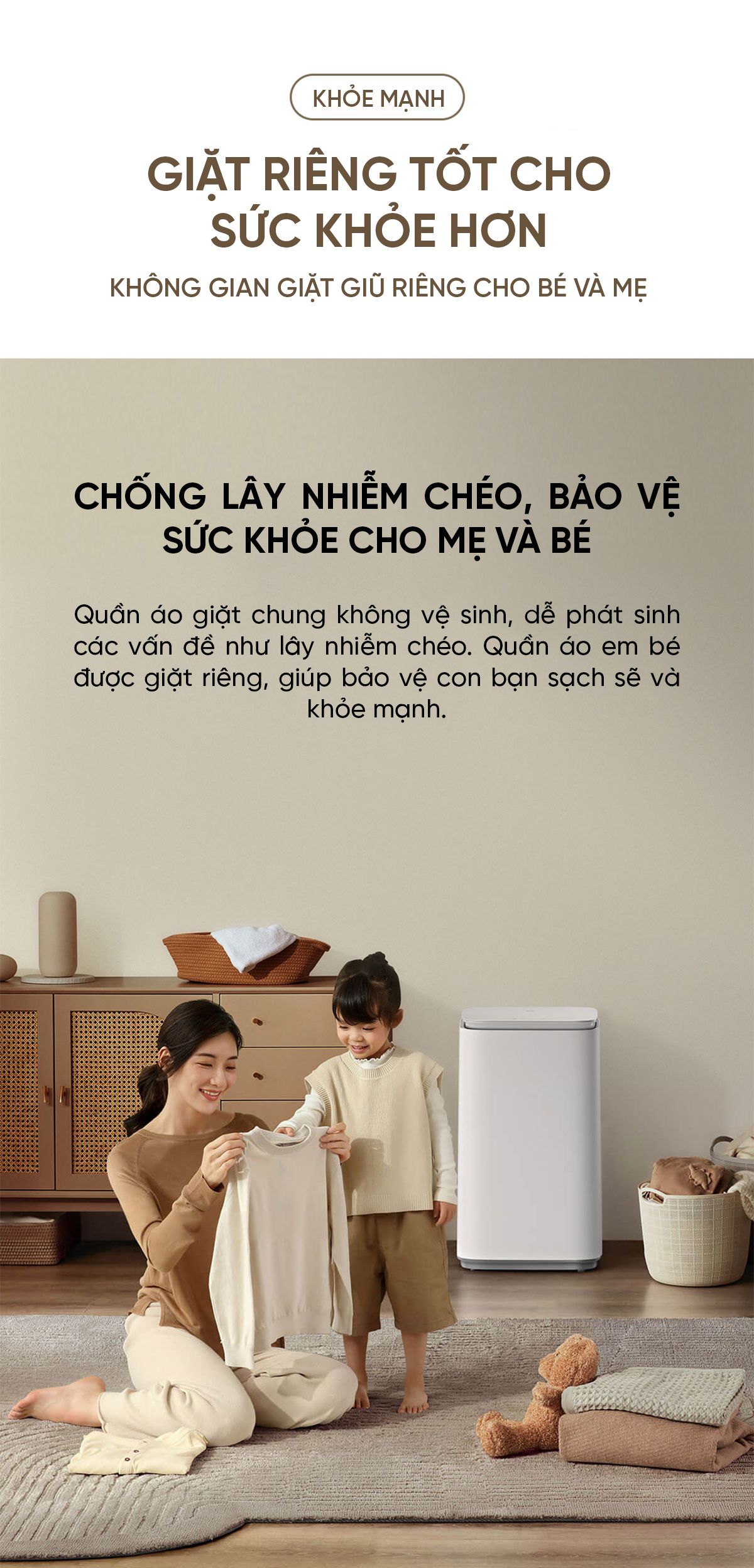 Máy giặt mini Xiaomi Thông Minh Pro 3kg