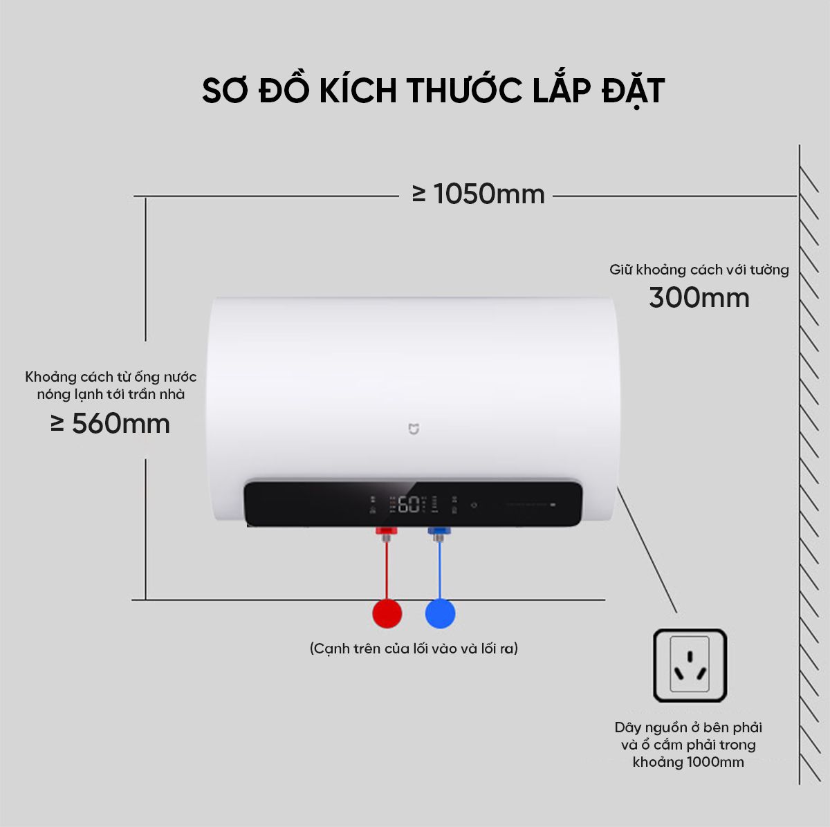 Bình Nóng Lạnh Thông Minh Xiaomi Mijia N1 60L