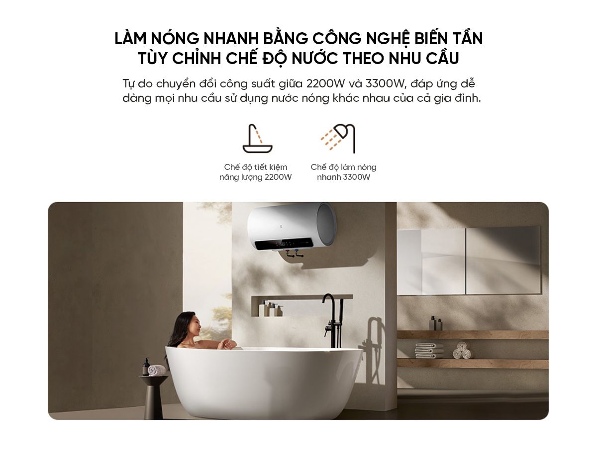 Bình Nóng Lạnh Thông Minh Xiaomi Mijia N1 60L