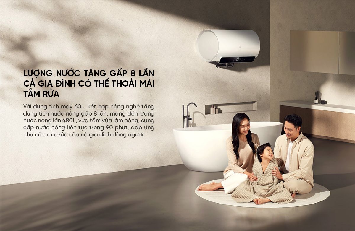 Bình Nóng Lạnh Thông Minh Xiaomi Mijia N1 60L