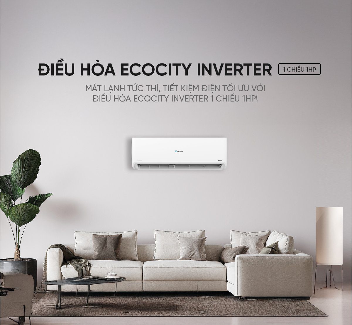 Điều hòa EcoCity Inverter 1 chiều 1HP (TC-09IS36)