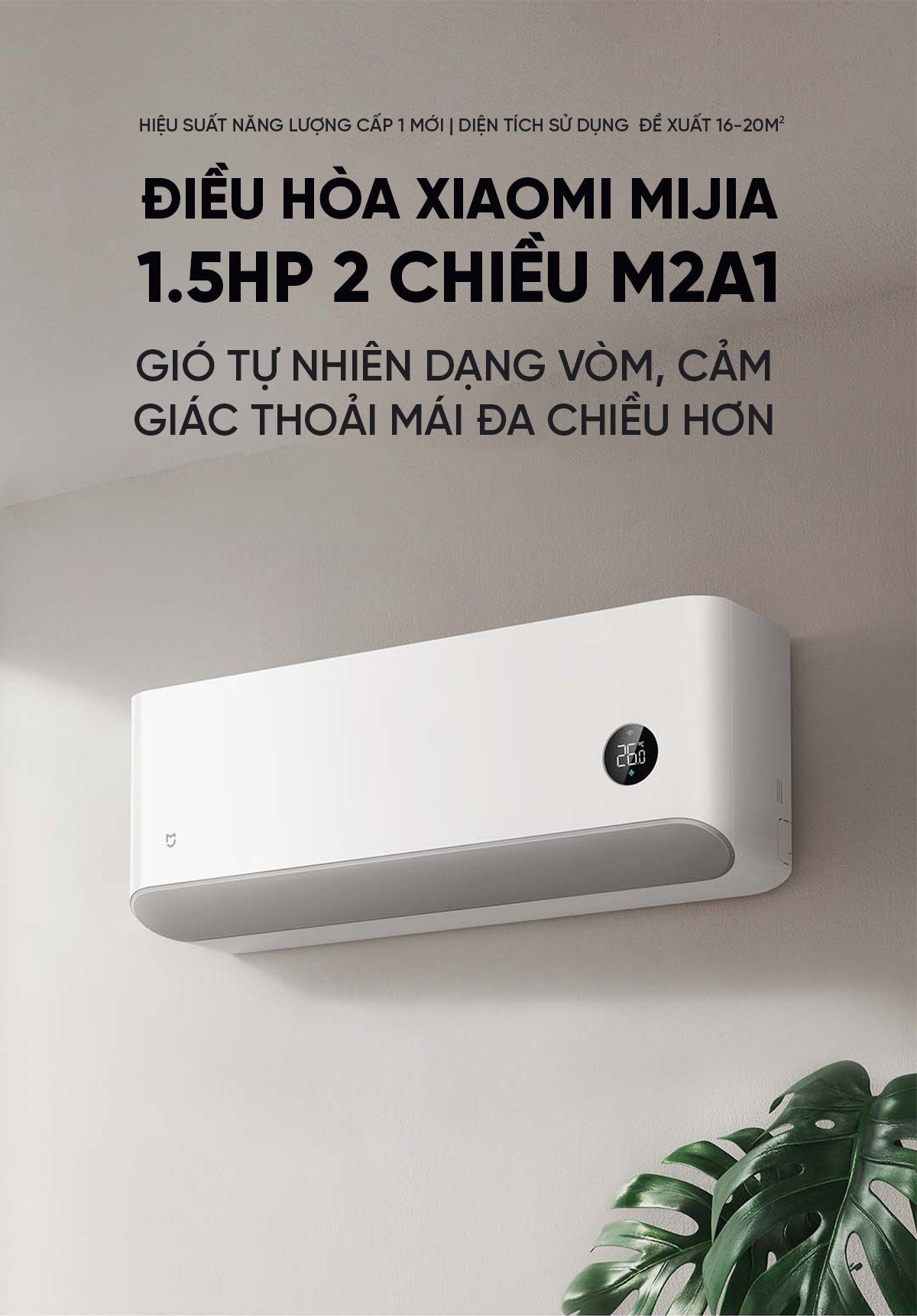 Điều hòa Xiaomi Mijia 12000BTU KFR-35GW/M2A1 1.5HP 2 chiều