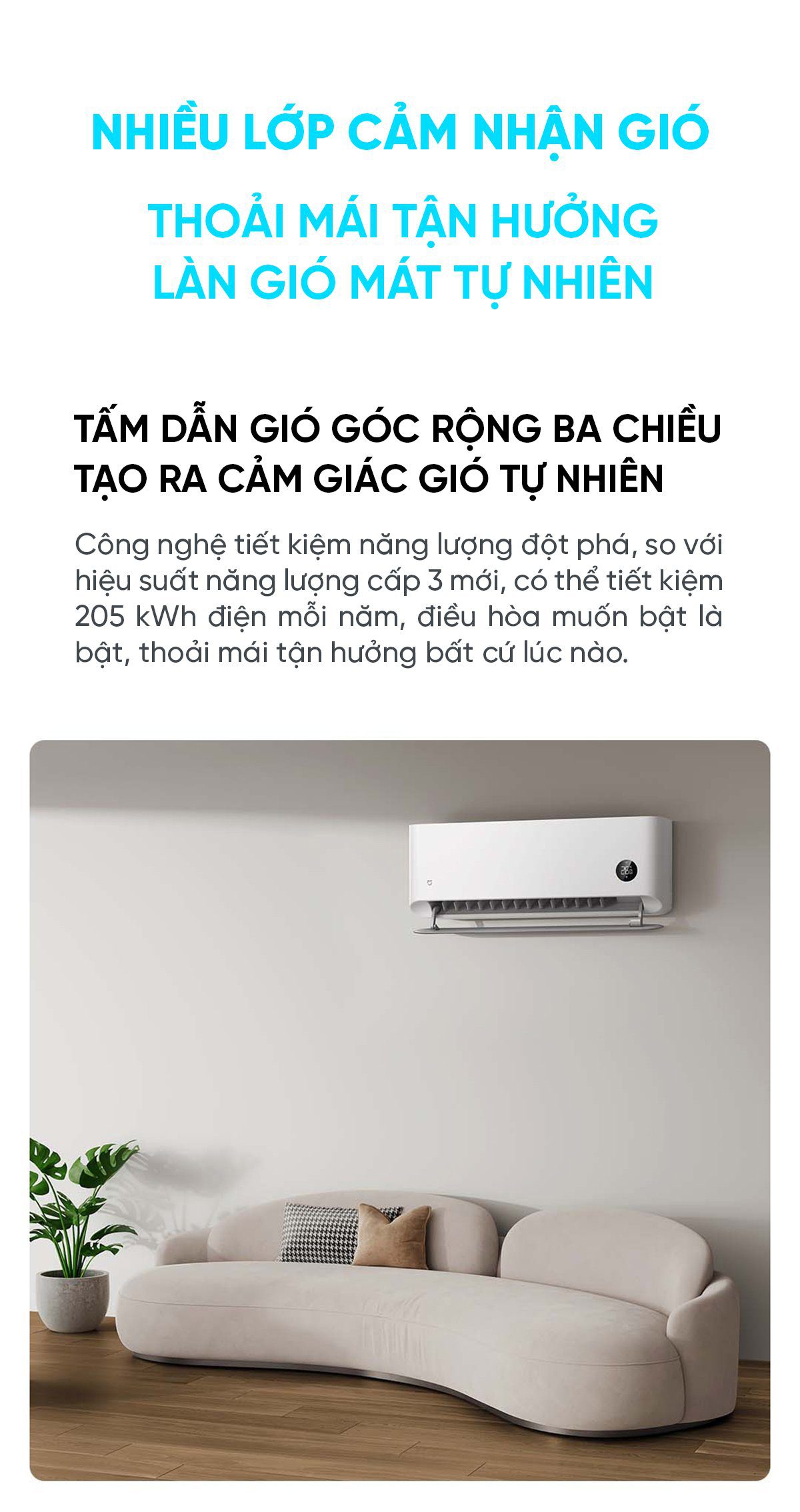 Điều hòa Xiaomi Mijia 12000BTU KFR-35GW/M2A1 1.5HP 2 chiều