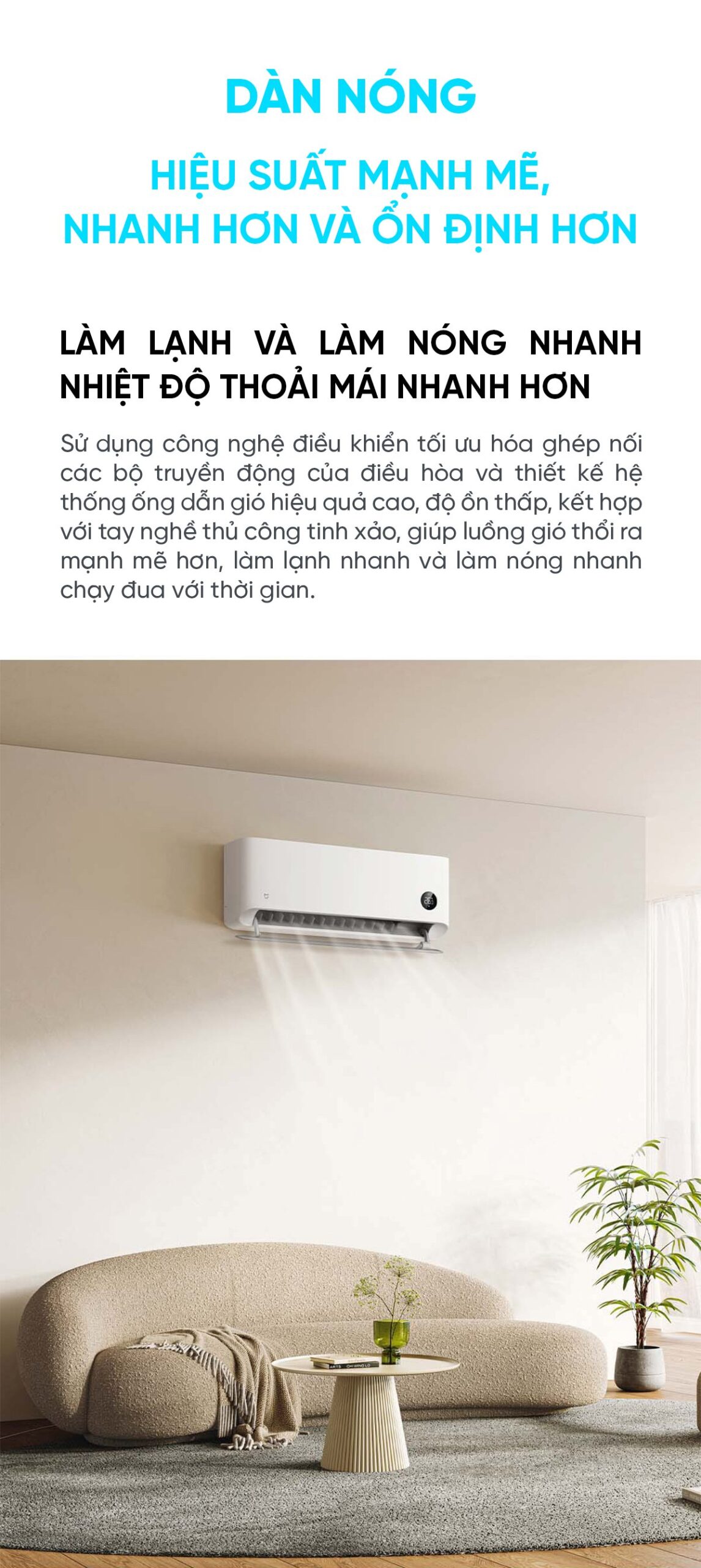 Điều hòa Xiaomi Mijia 12000BTU KFR-35GW/M2A1 1.5HP 2 chiều