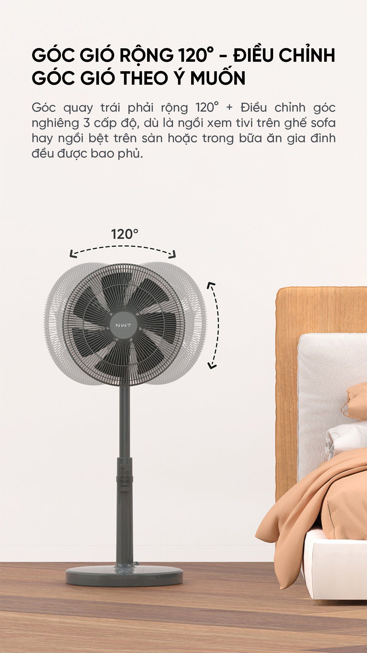Quạt Cây Thông Minh Kết Nối App Mihome Xiaomi New Widetech