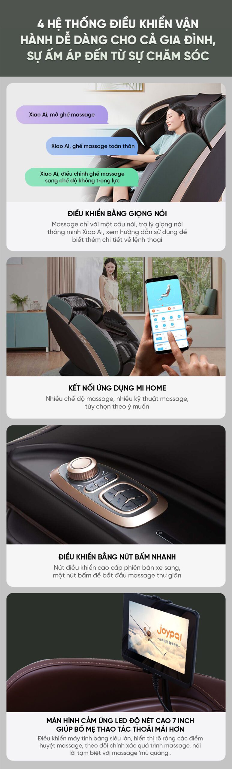Ghế Massage Cao Cấp Xiaomi Joypal Monster V3 EC6602
