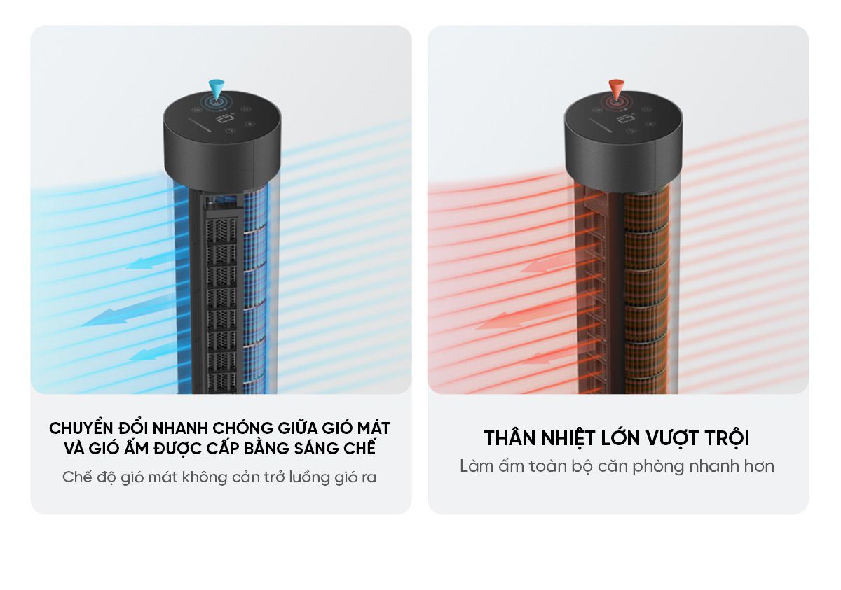 Quạt Tháp Xiaomi Mijia DC Inverter Không Cánh 2 Chiều BPLNS01DM