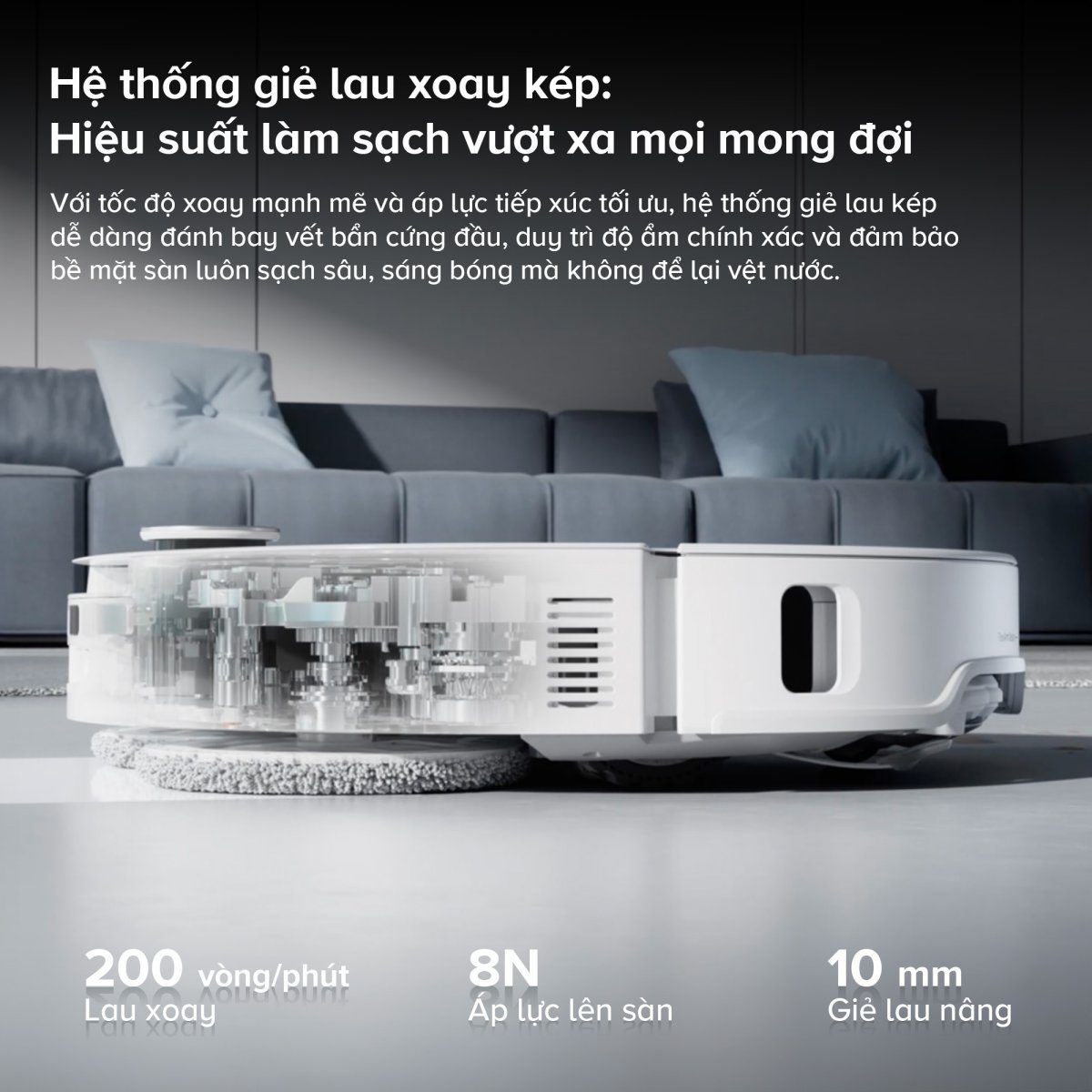 Robot hút bụi Roborock Q Revo EdgeT