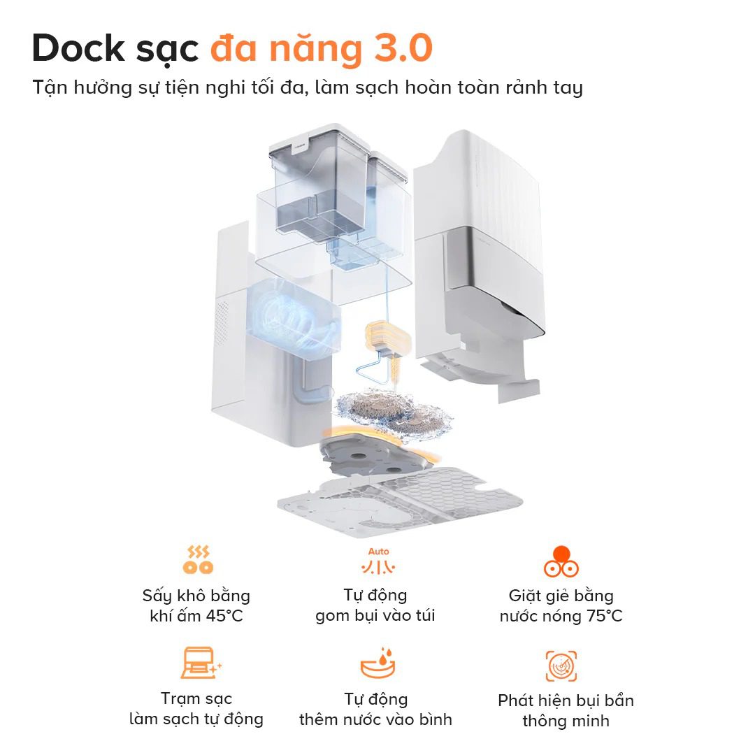 Robot hút bụi Roborock Q Revo Edge 5V1