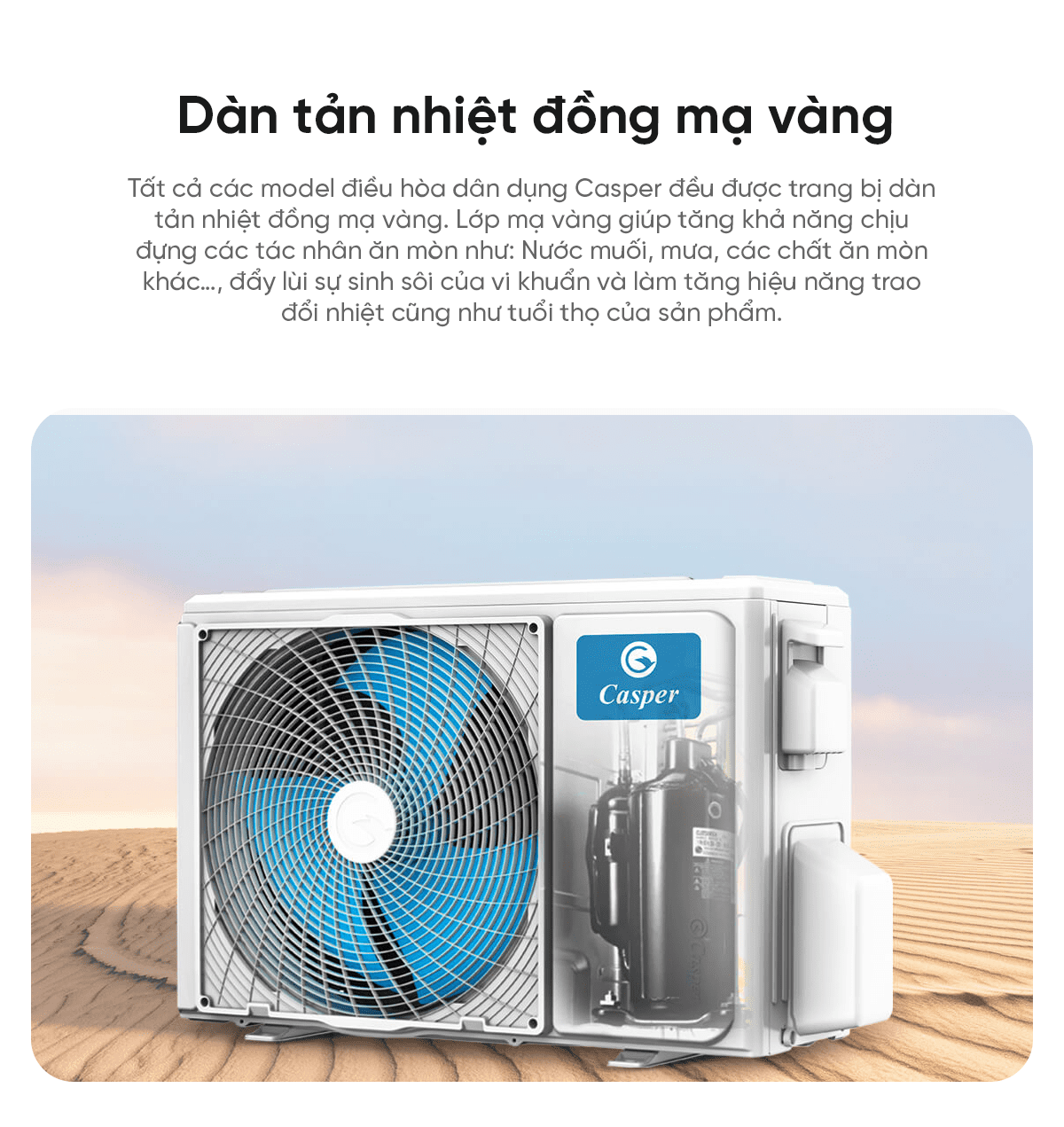 Điều hòa Casper EcoPrime Inverter 12000 BTU 1 chiều 1.5HP QC-12IS36
