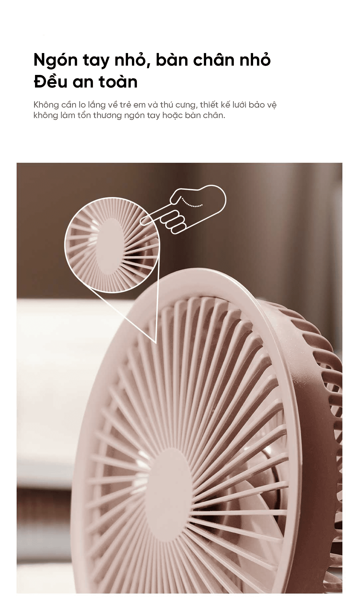 Quạt để bàn tích điện thông minh Xiaomi solove F5