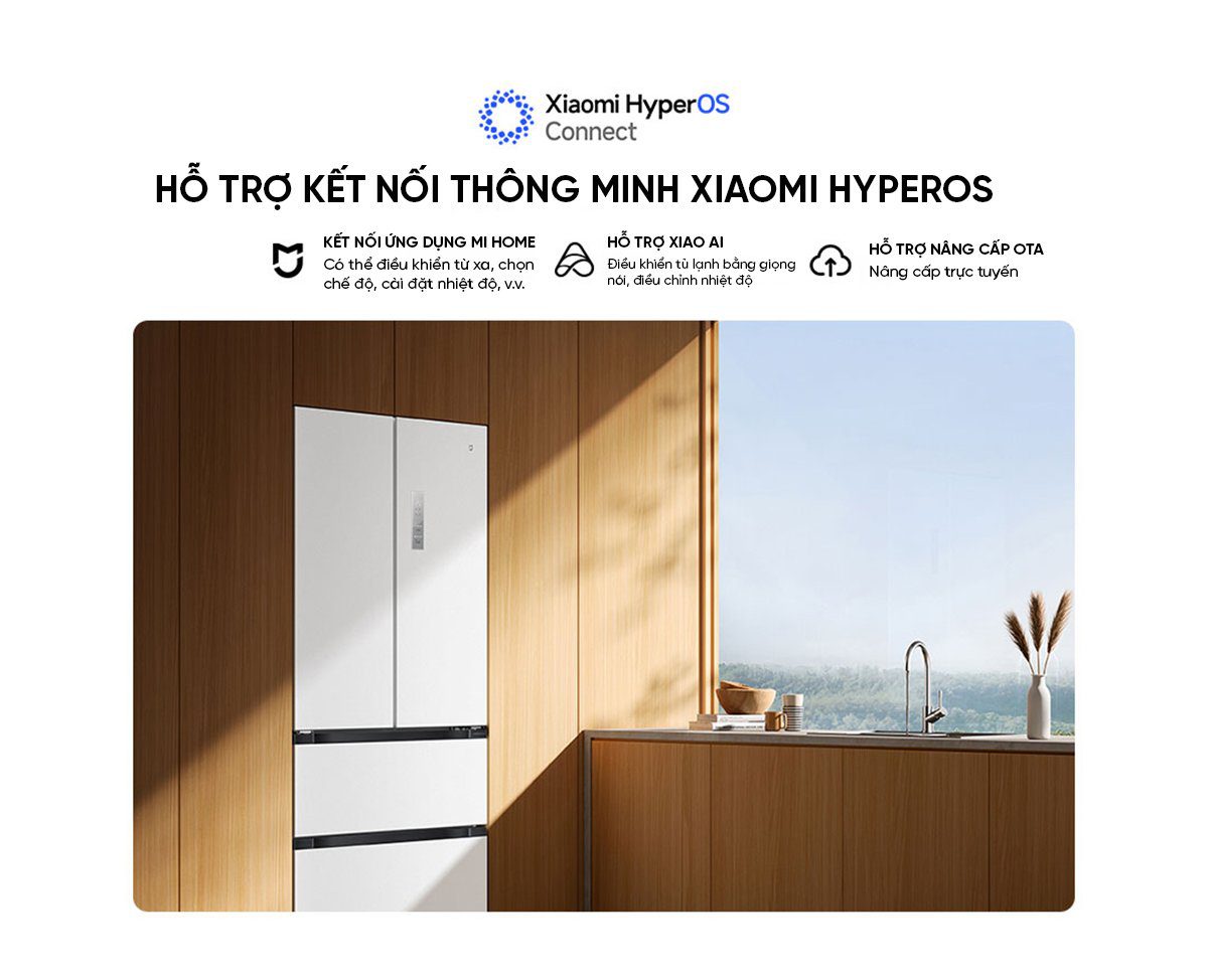 Tủ lạnh Xiaomi Mijia 508L kiểu Pháp Màu Trắng