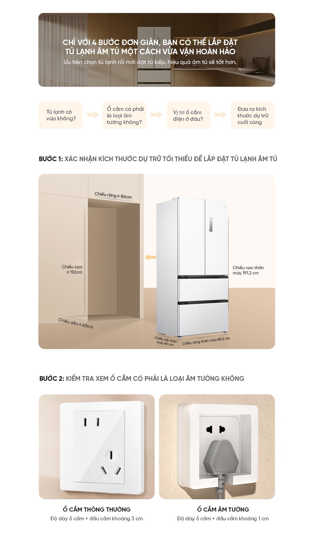 Tủ lạnh Xiaomi Mijia 508L kiểu Pháp Màu Trắng
