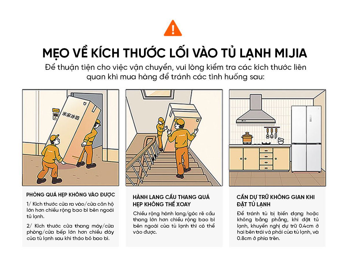 Tủ lạnh Xiaomi Mijia 508L kiểu Pháp Màu Trắng