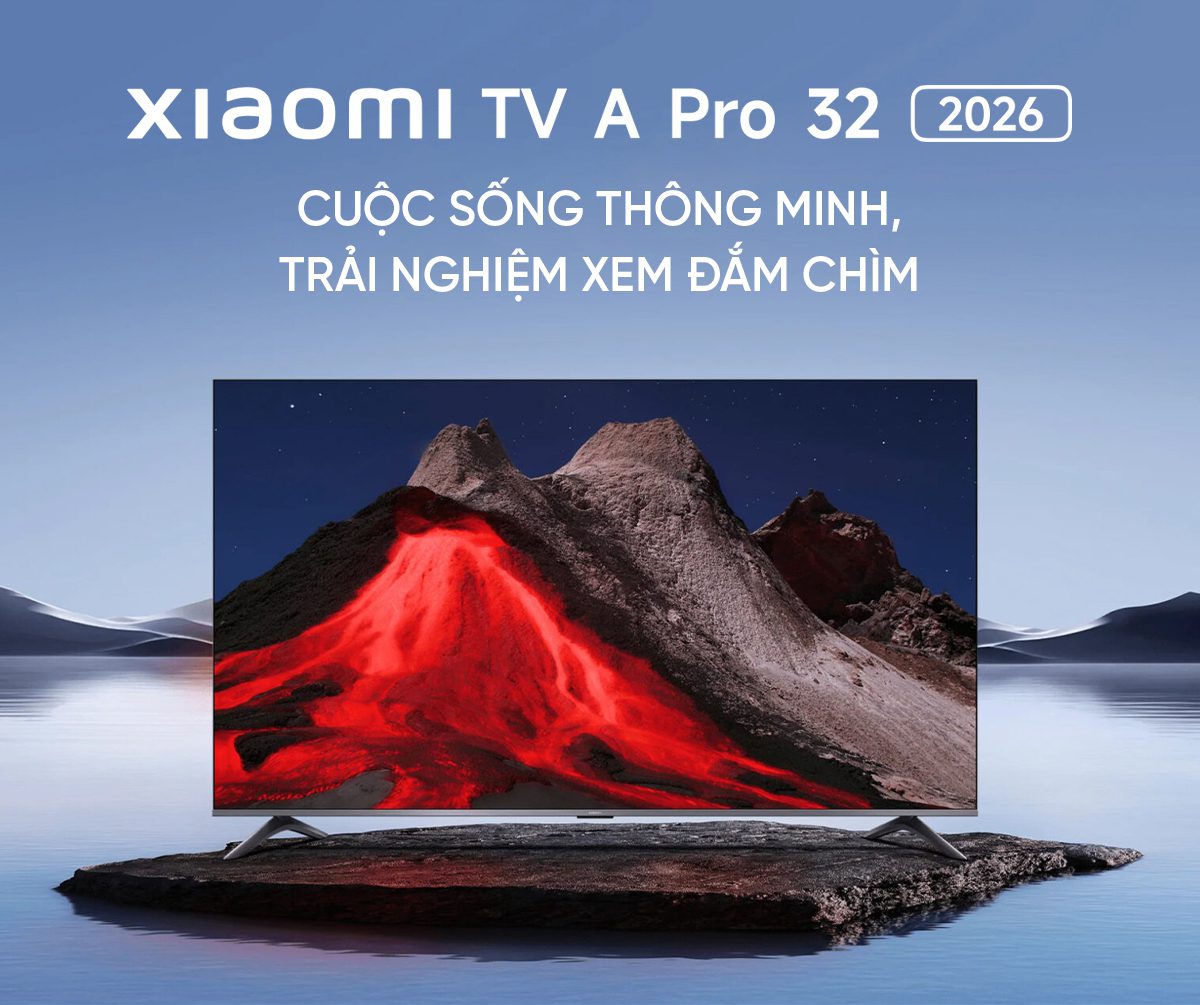 Tivi Xiaomi A Pro 32 Inch – 2026 Bản Quốc Tế – QLED 4K/60Hz – 2GB/8GB