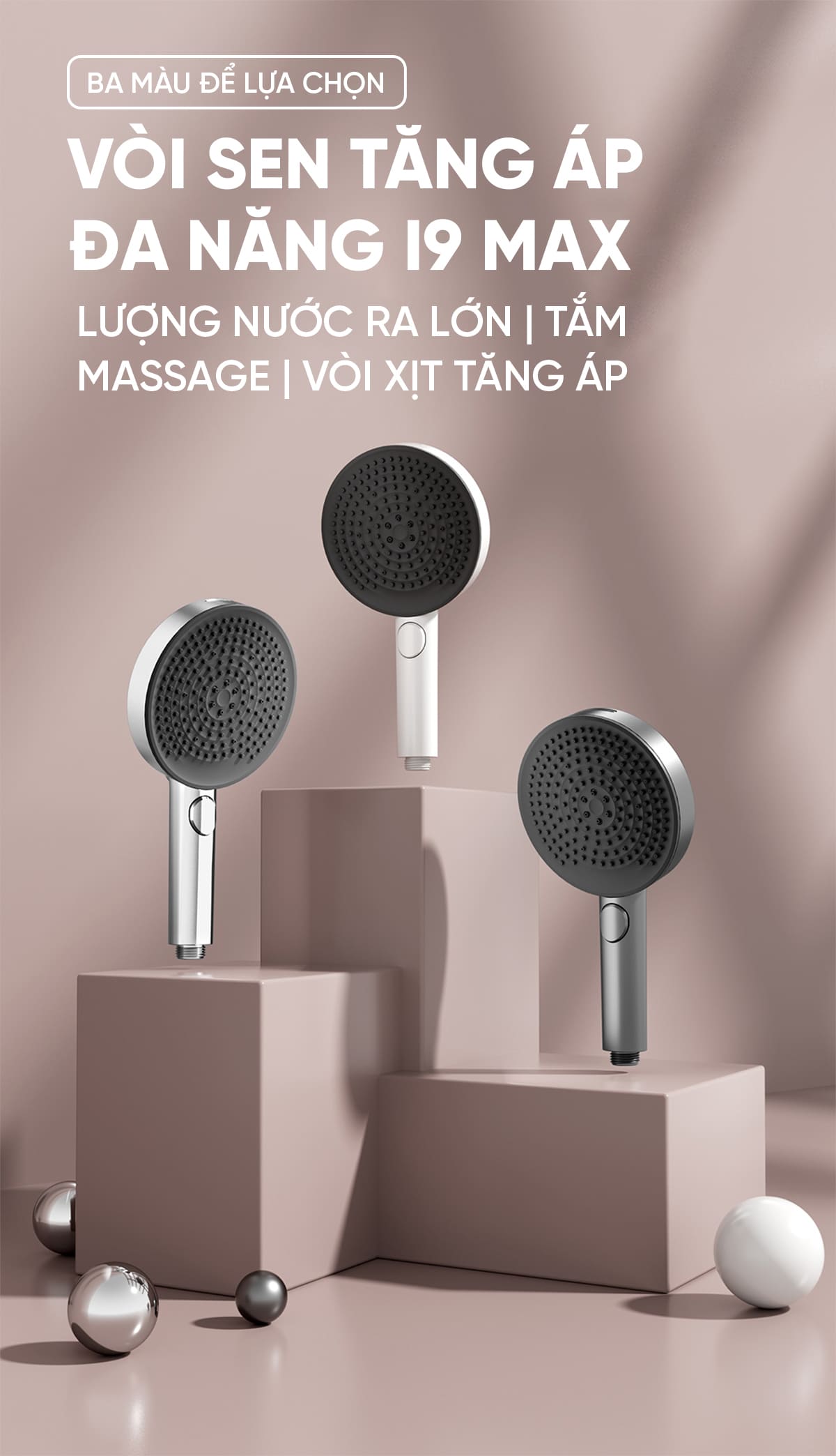 Vòi Sen Tăng Áp Đa Năng i9 MAX | Giá tốt