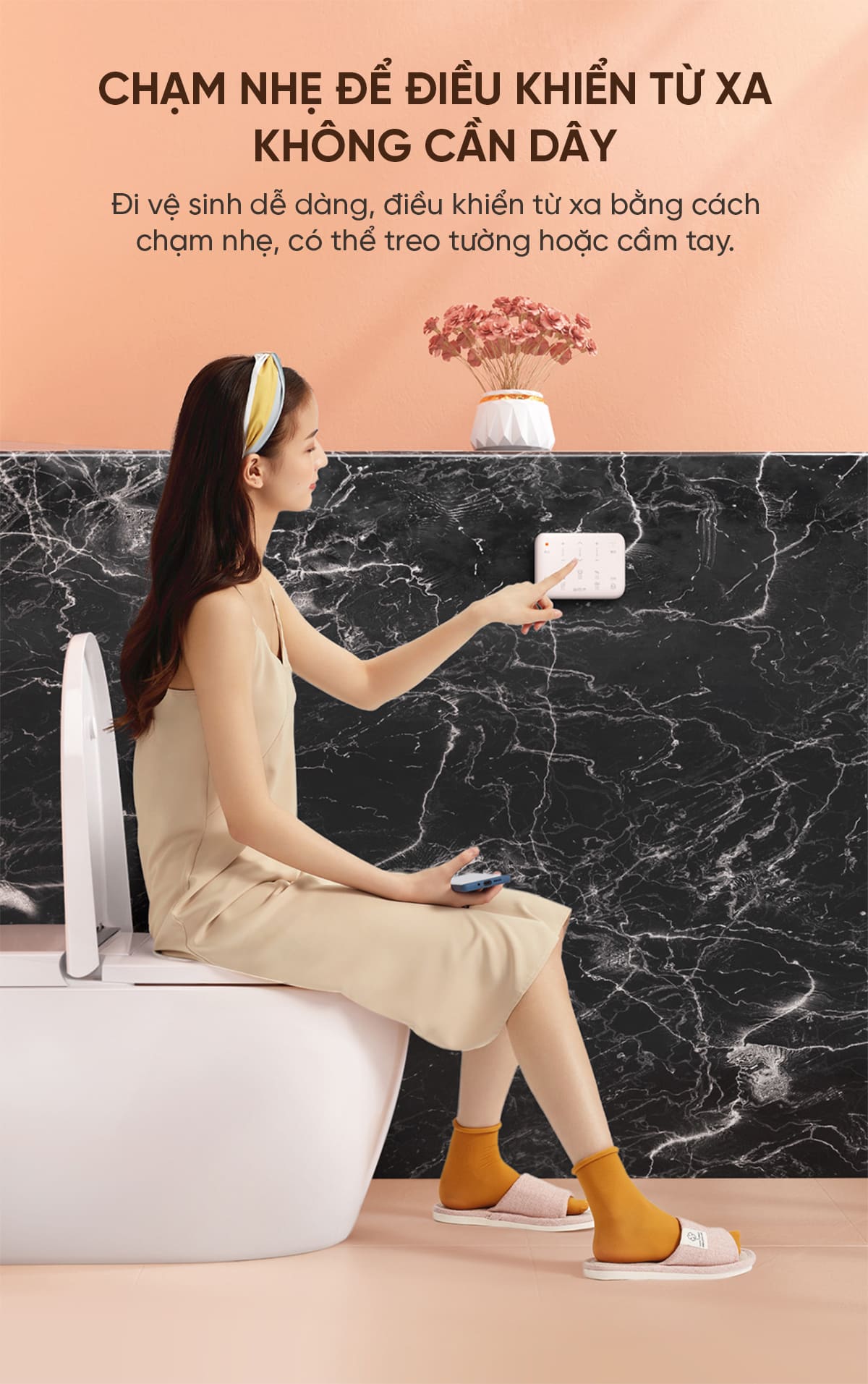 Bồn Cầu Thông Minh Kháng Khuẩn Whale Wash D1