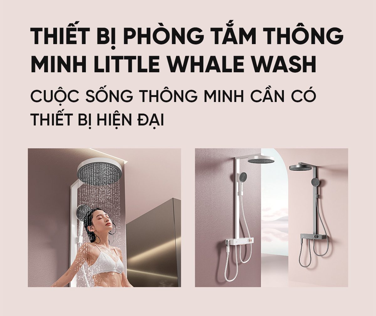 Vòi Sen Tắm Xiaomi Tăng Áp Và Massage i9 Màu Xám