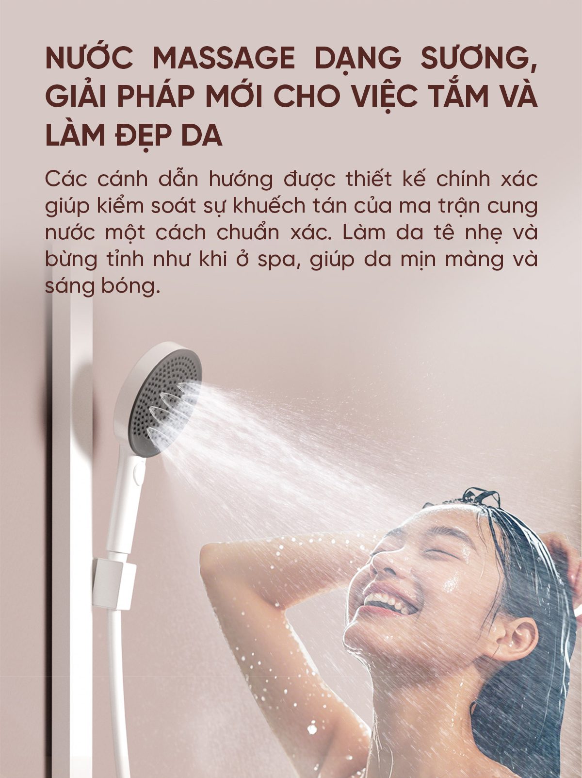 Vòi Sen Tắm Xiaomi Tăng Áp Và Massage i9 Màu Xám