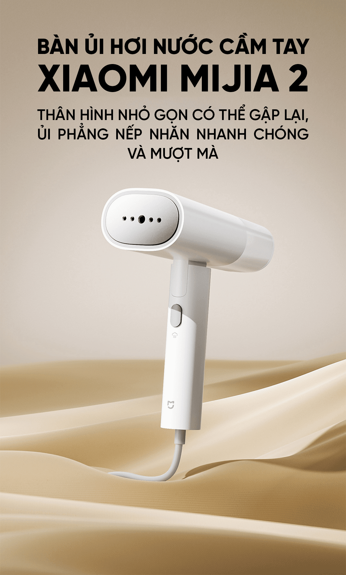 Bàn ủi hơi nước cầm tay Xiaomi mijia 2 MJGTJ02LF