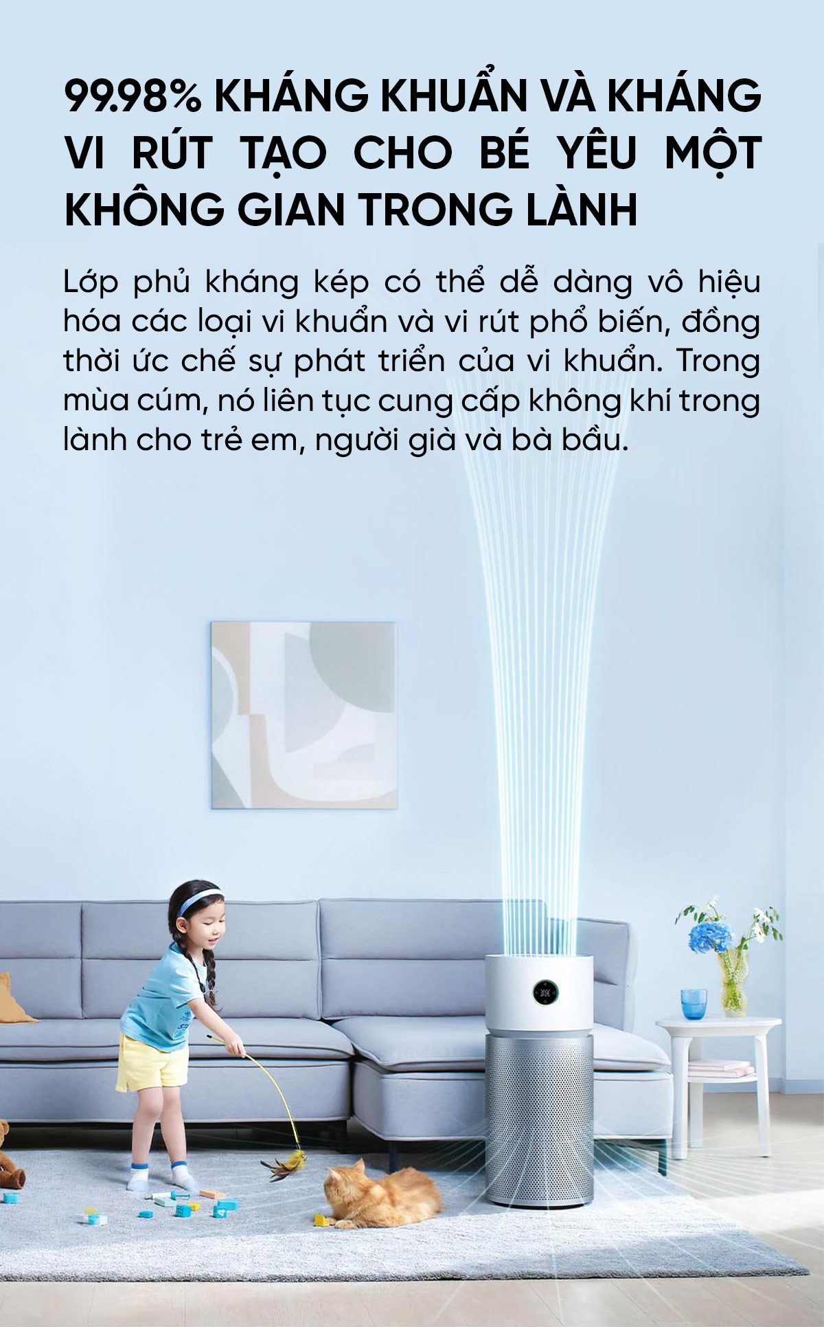 Xiaomi Elite máy lọc không khí diện tích 100 m²