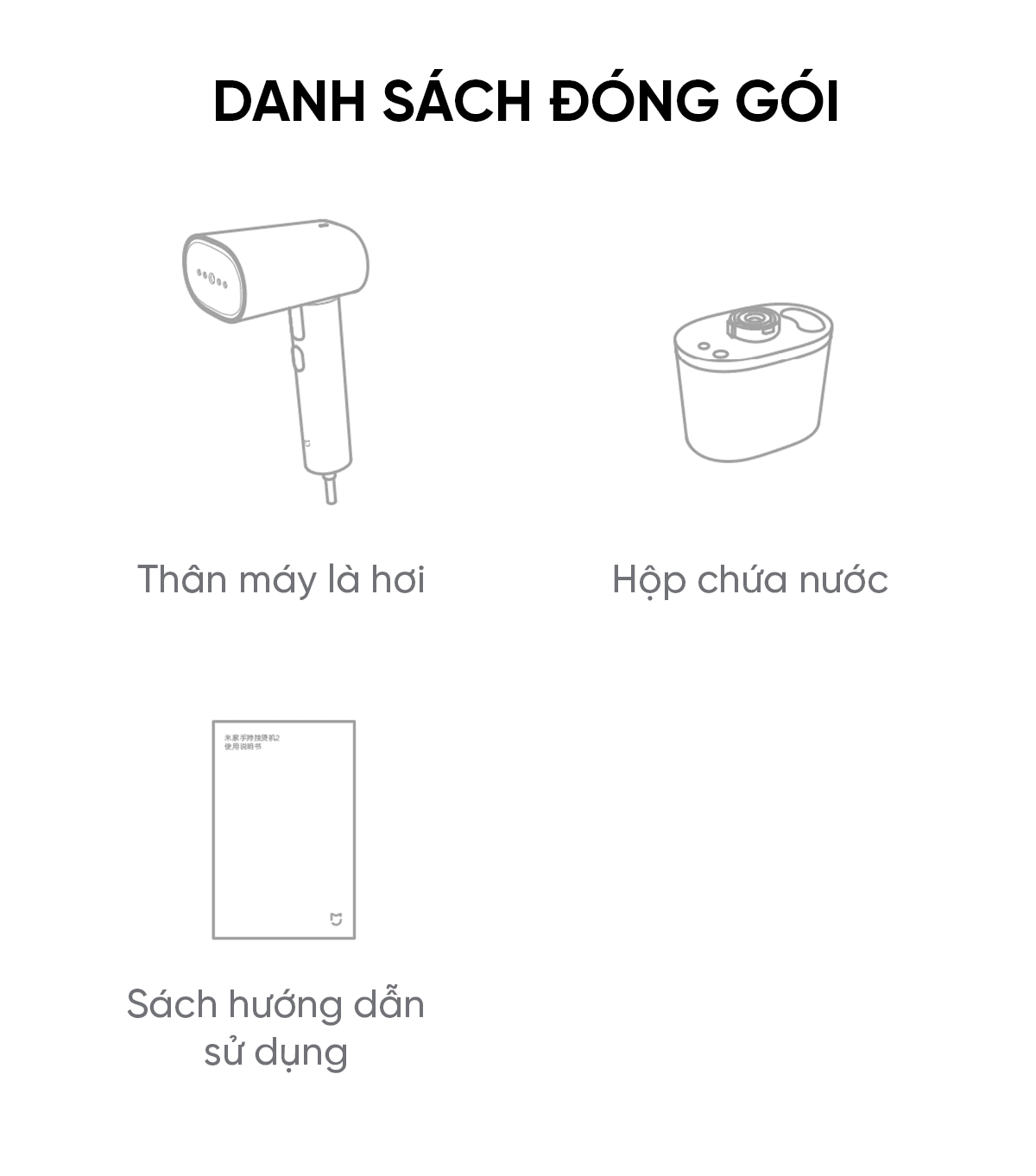 Bàn ủi hơi nước cầm tay Xiaomi mijia 2 MJGTJ02LF