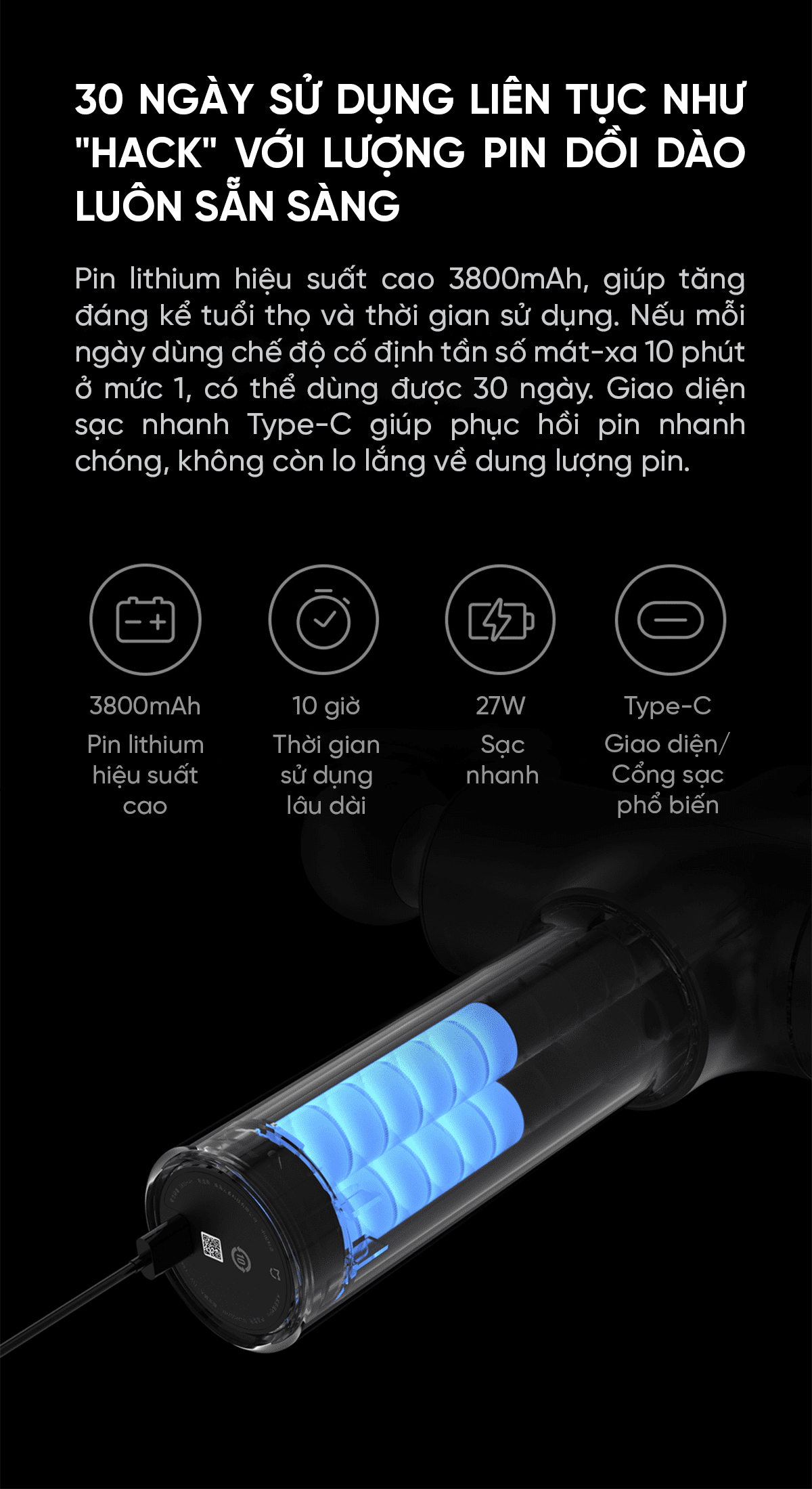 Súng massage cầm tay Xiaomi mijia pro MJJMQ02YM