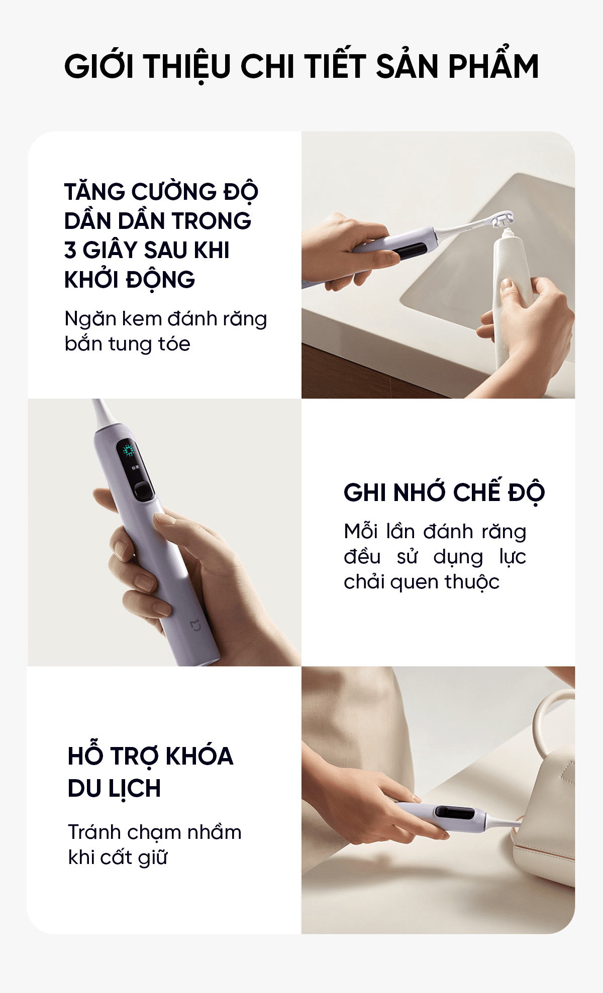 Bàn chải điện Xiaomi Mijia sonic sweep pro MES610