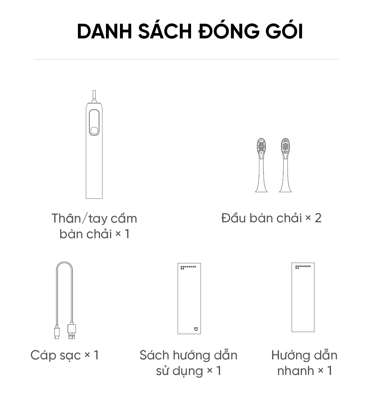 Bàn chải điện Xiaomi Mijia sonic sweep pro MES610