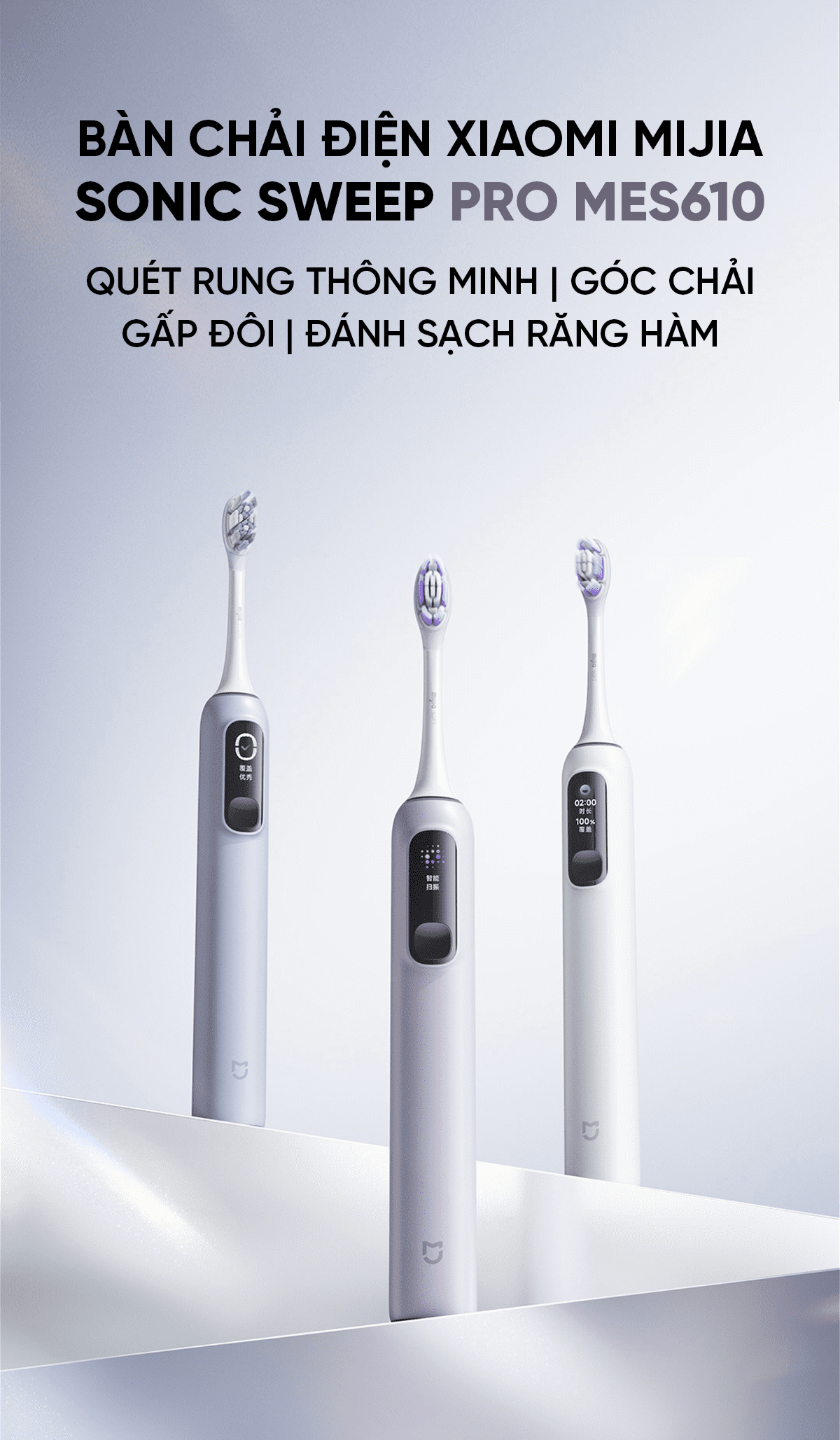 Bàn chải điện Xiaomi Mijia sonic sweep pro MES610