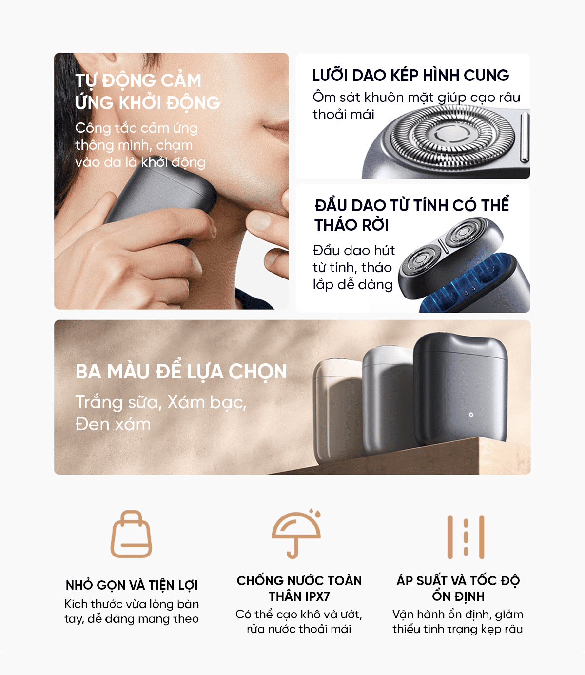 Máy cạo râu mini Xiaomi Mijia S200 Z010