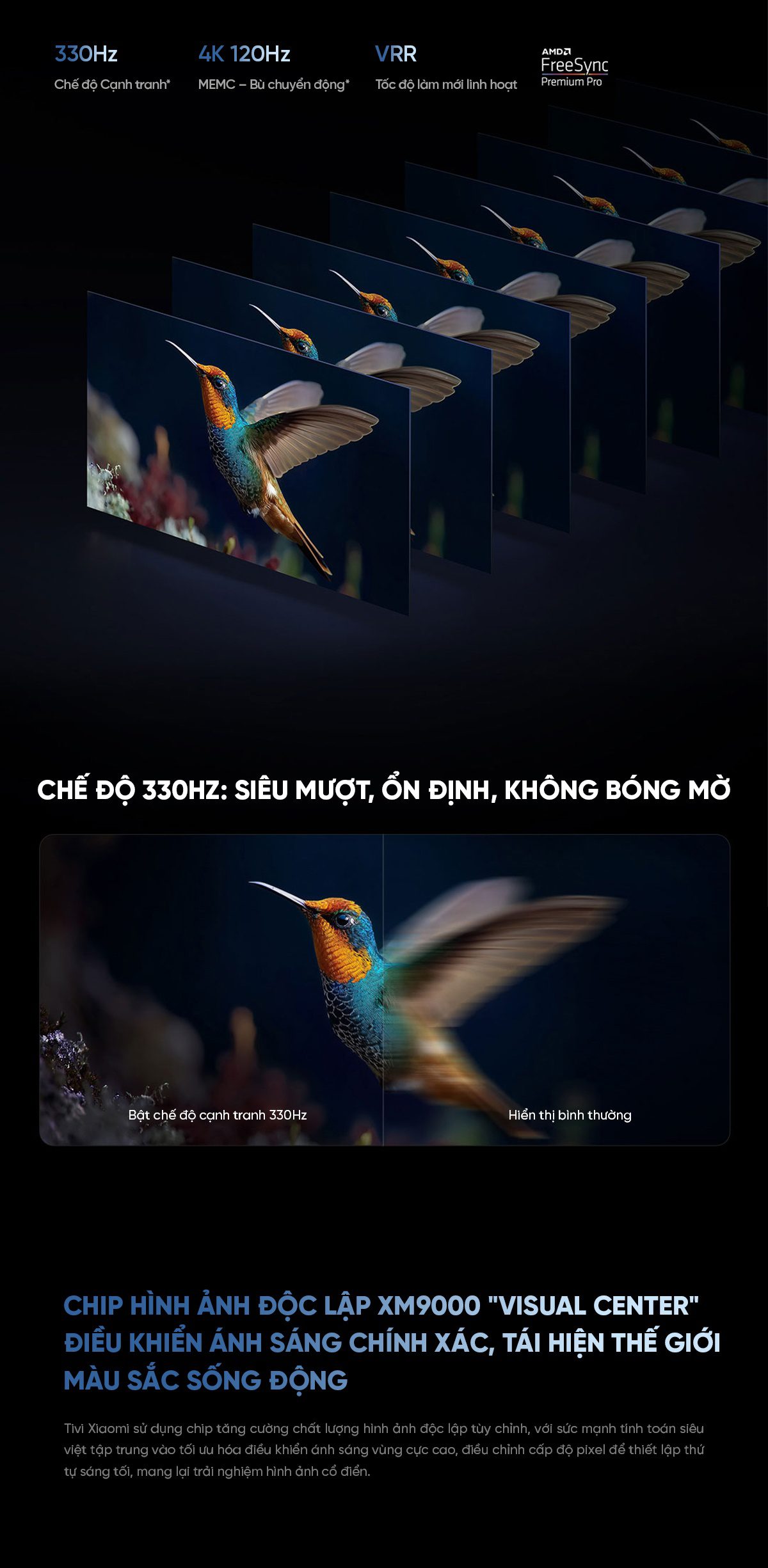 Tivi Xiaomi S Pro 2026 Mini LED 65Inch 4/64 330Hz 5200nits