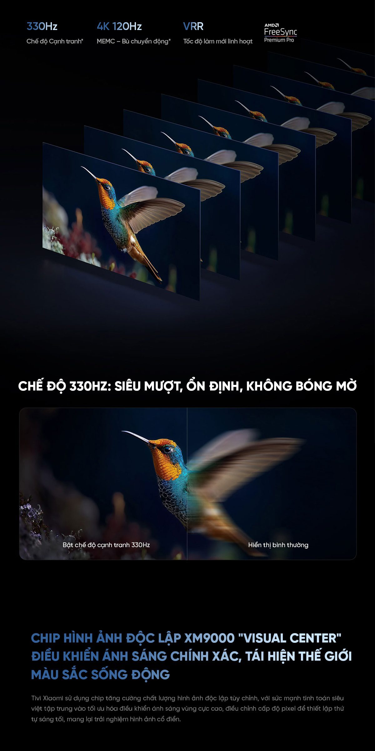 Tivi Xiaomi S Pro 2026 Mini LED 75Inch 4/64 330Hz 5200nits