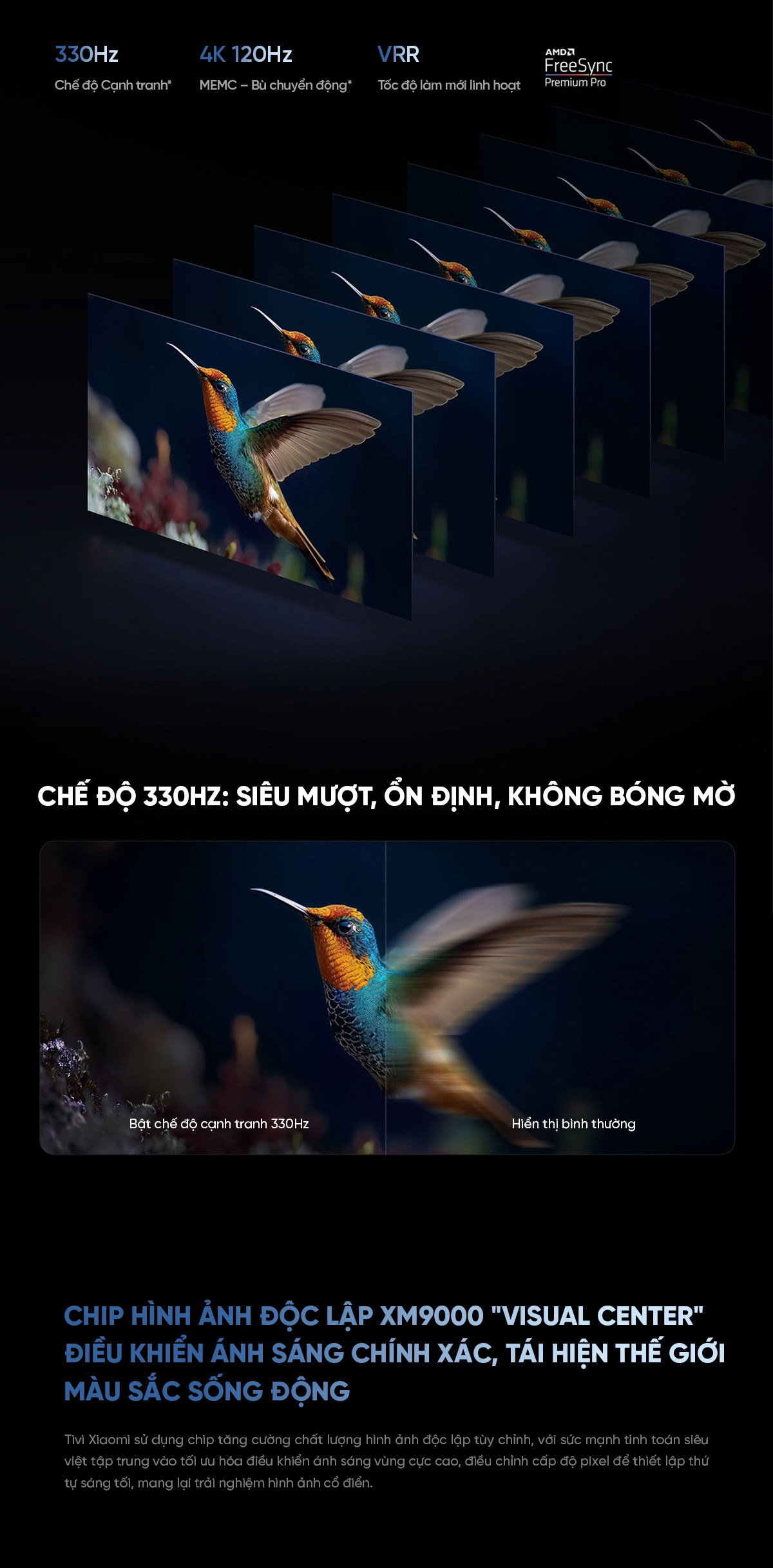 Tivi Xiaomi S Pro 2026 Mini LED 98Inch 4/64 330Hz 5700nits
