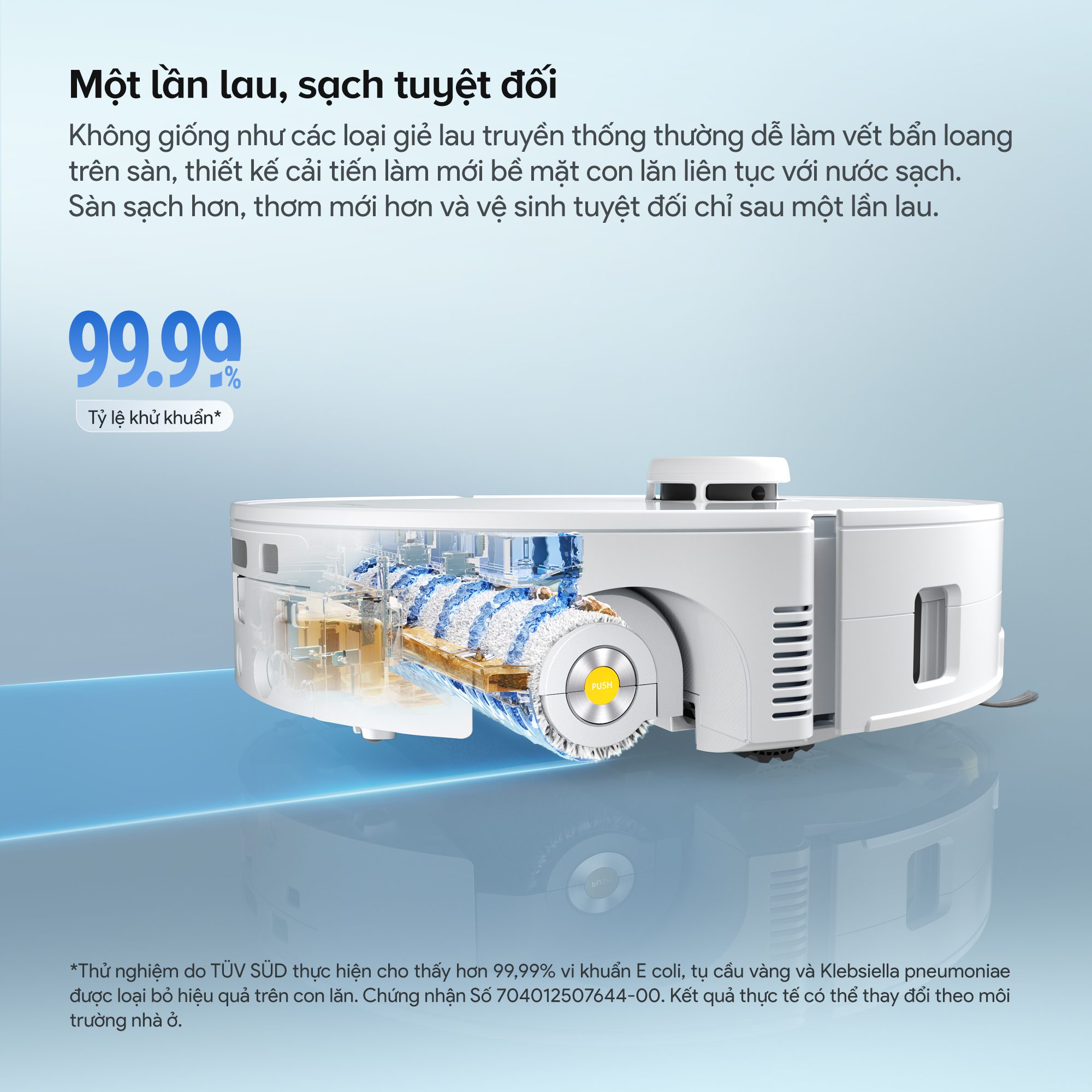 Robot hút bụi lau nhà Roborock Qrevo Curv 2 Flow
