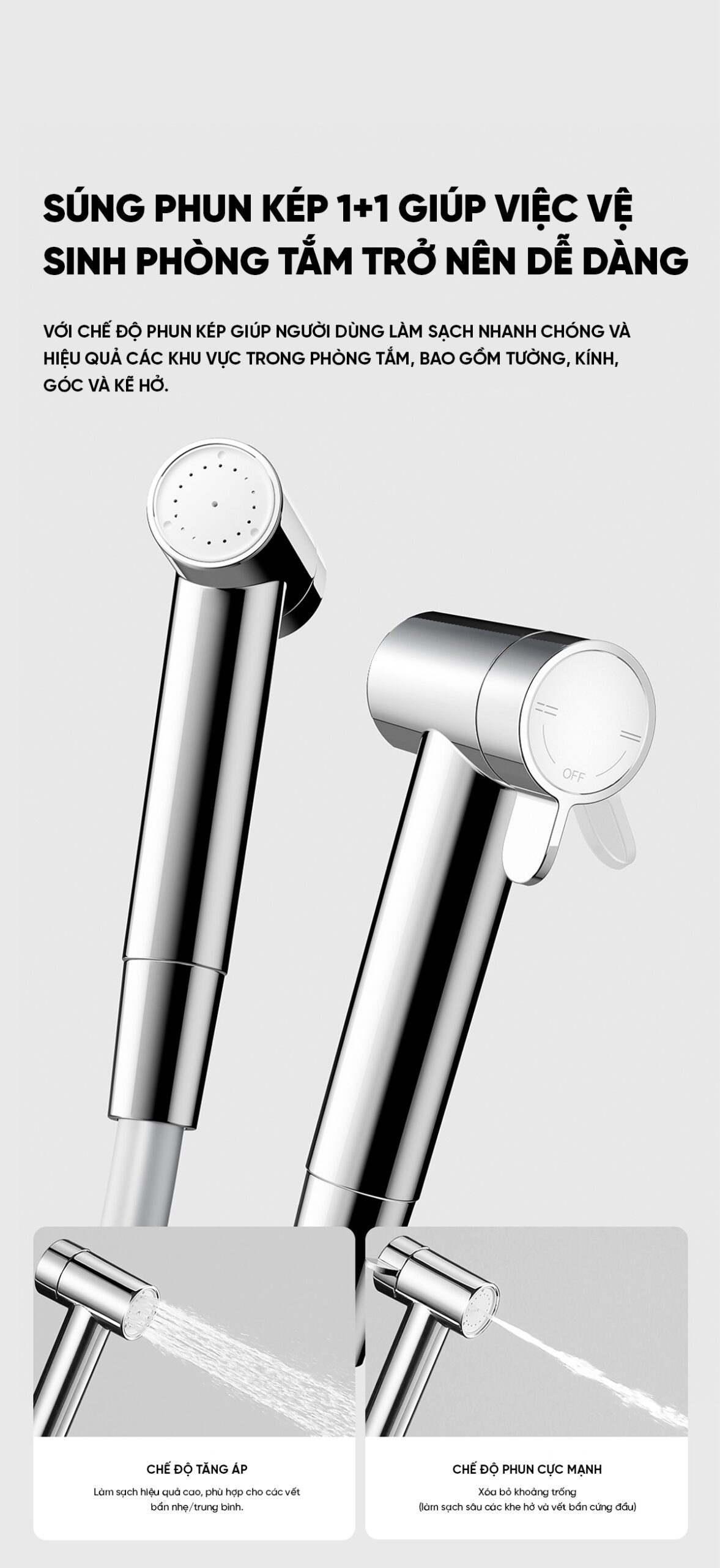 Bộ vòi hoa sen điều chỉnh nhiệt độ Xiaomi Mijia S1 Pro