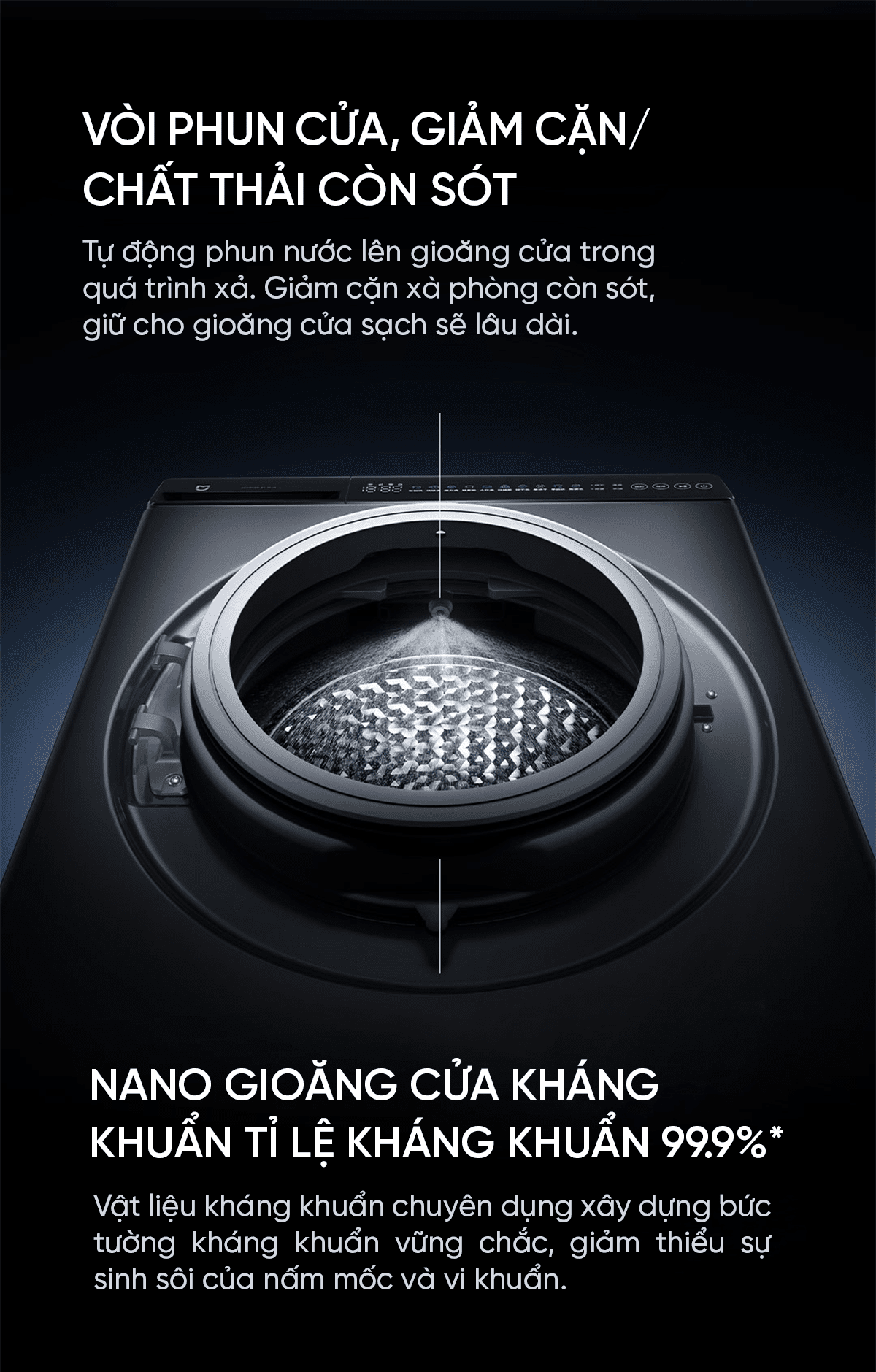 Máy Giặt Xiaomi Mija 2026 MJ101 Giặt 12kg Sấy 9kg 26 Chế Độ Giặt