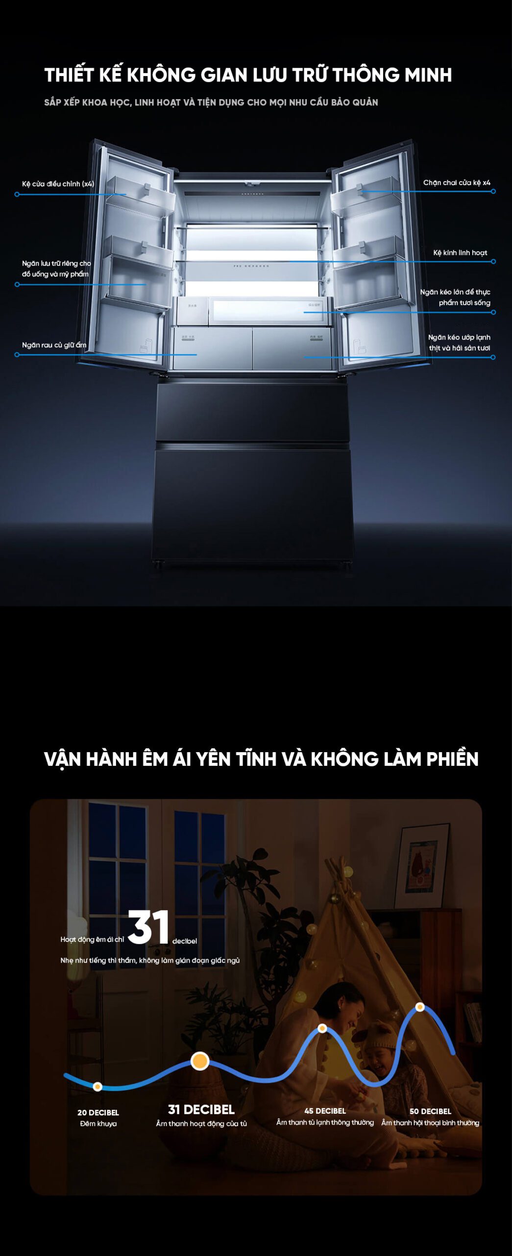 Tủ Lạnh Xiaomi Mija 560L Kiểu Pháp 2026 , Làm Lạnh Kép , Làm Đá Tự Động