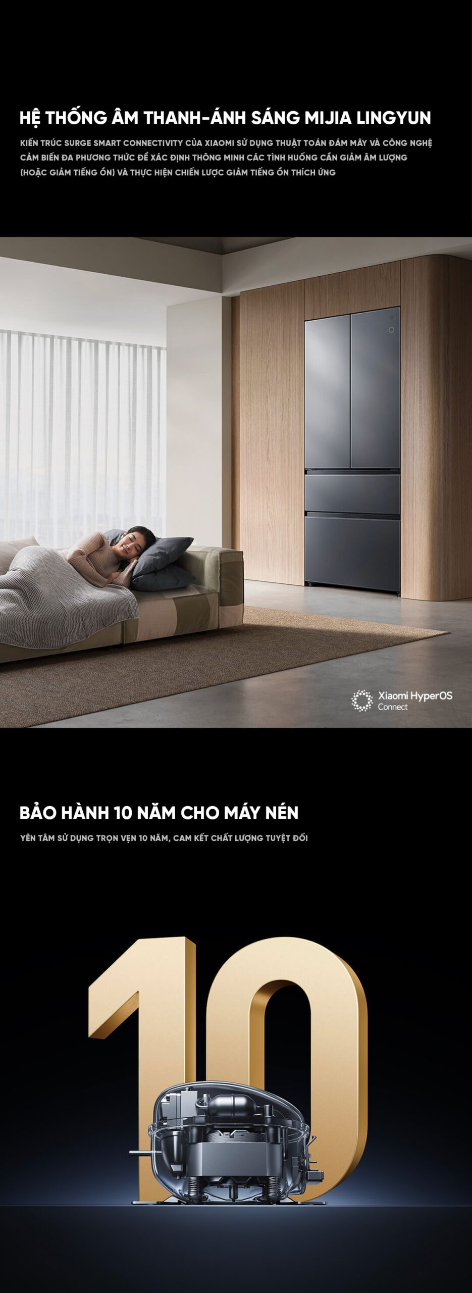 Tủ Lạnh Xiaomi Mija 560L Kiểu Pháp 2026 , Làm Lạnh Kép , Làm Đá Tự Động