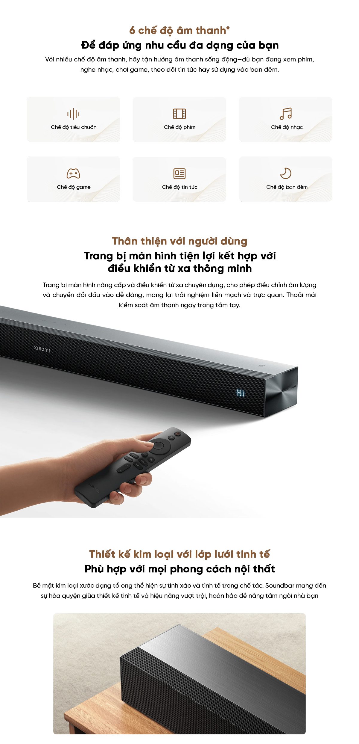 Loa thanh Xiaomi Soundbar Pro 2.0 – Chính Hãng, Giá Tốt