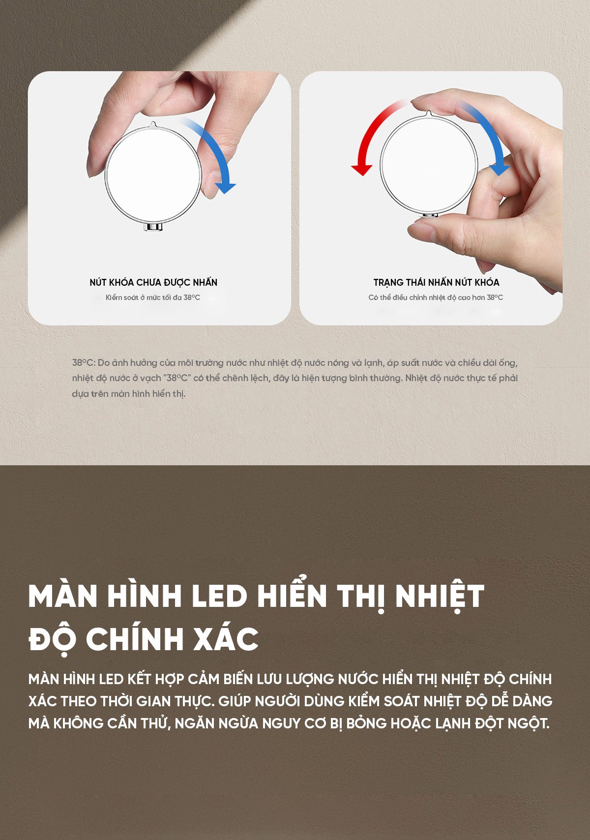 Bộ vòi hoa sen điều chỉnh nhiệt độ Xiaomi Mijia S1 Pro