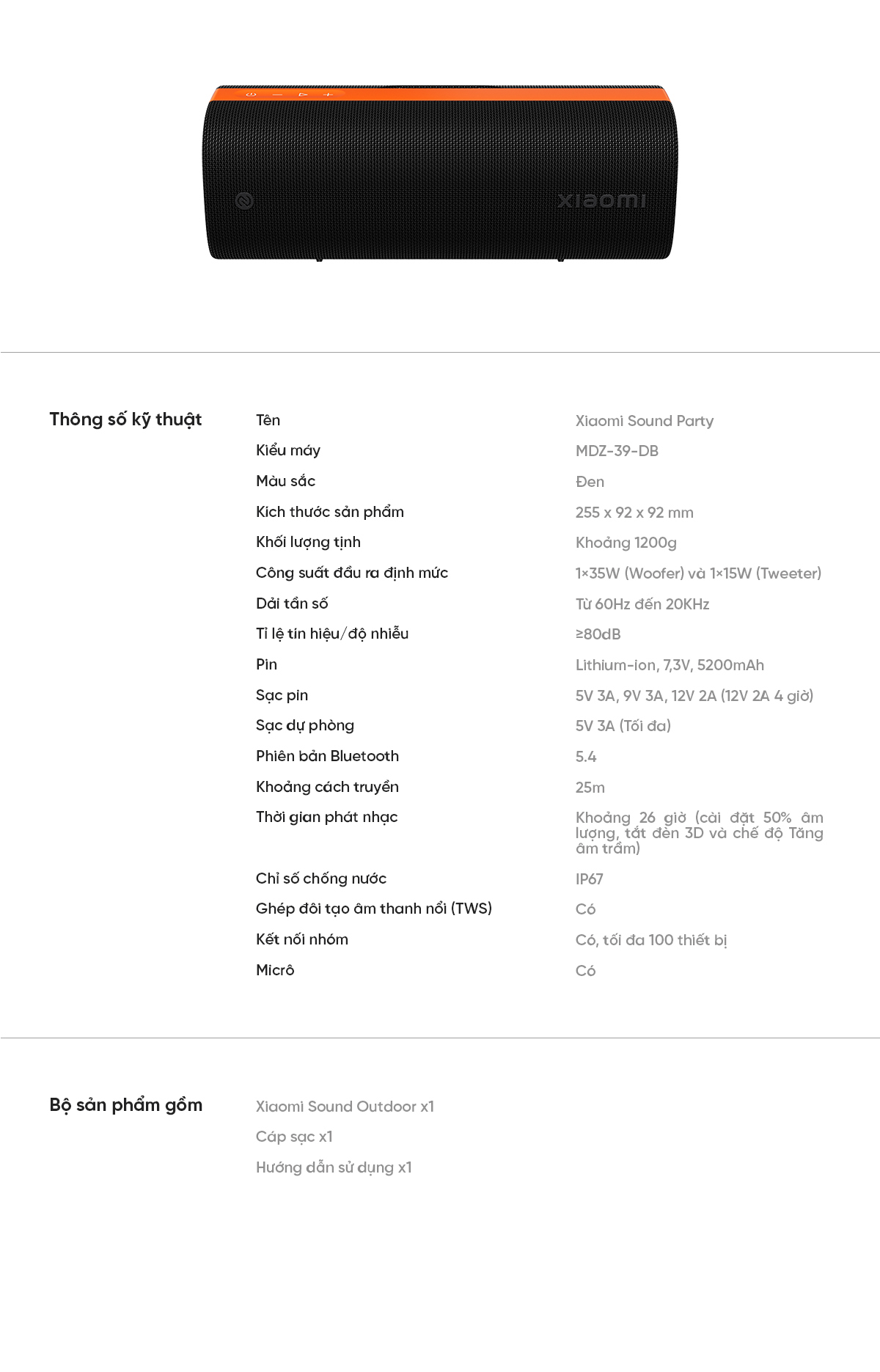 Loa Xiaomi Sound Party | Giá rẻ, ưu đãi tốt