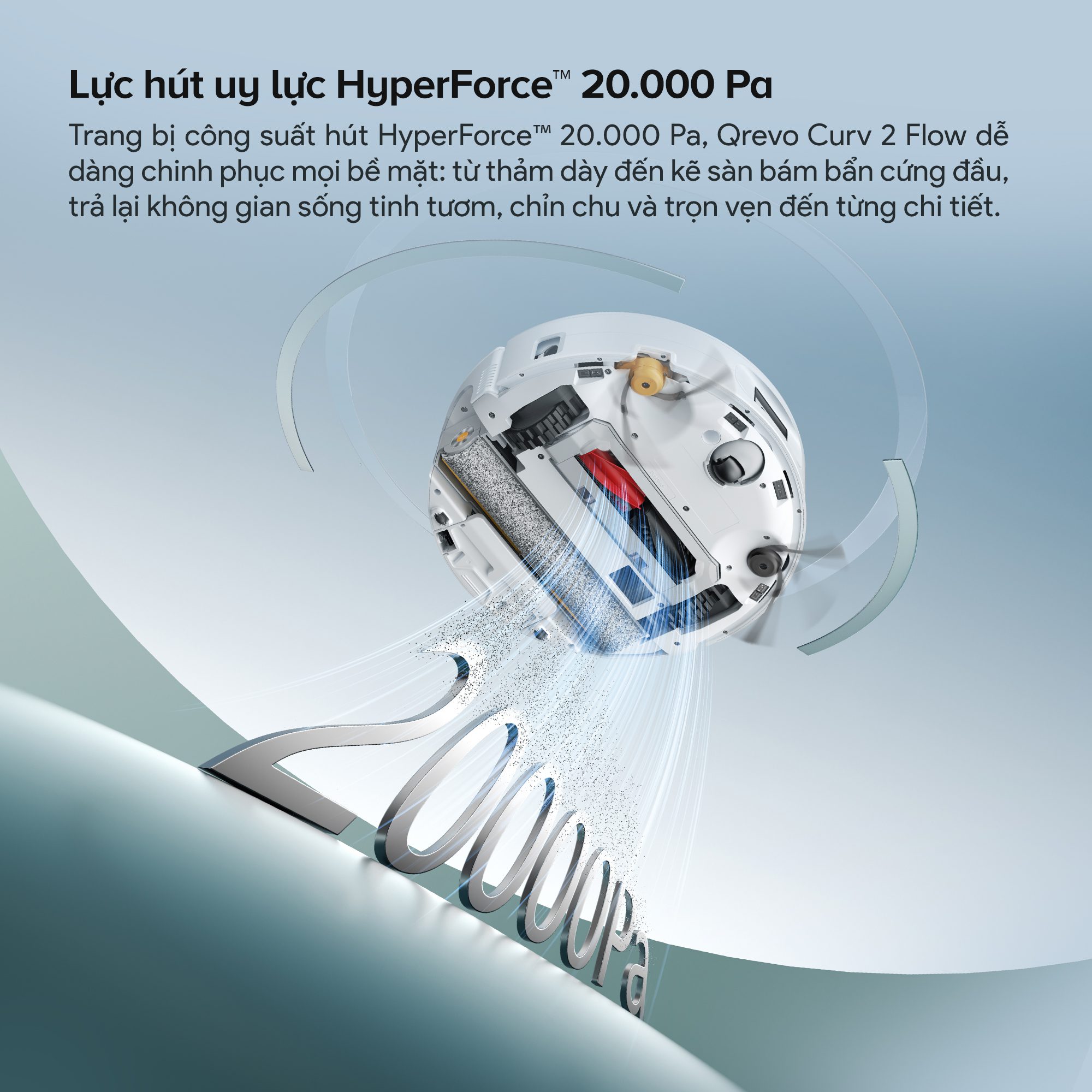 Robot hút bụi lau nhà Roborock Qrevo Curv 2 Flow