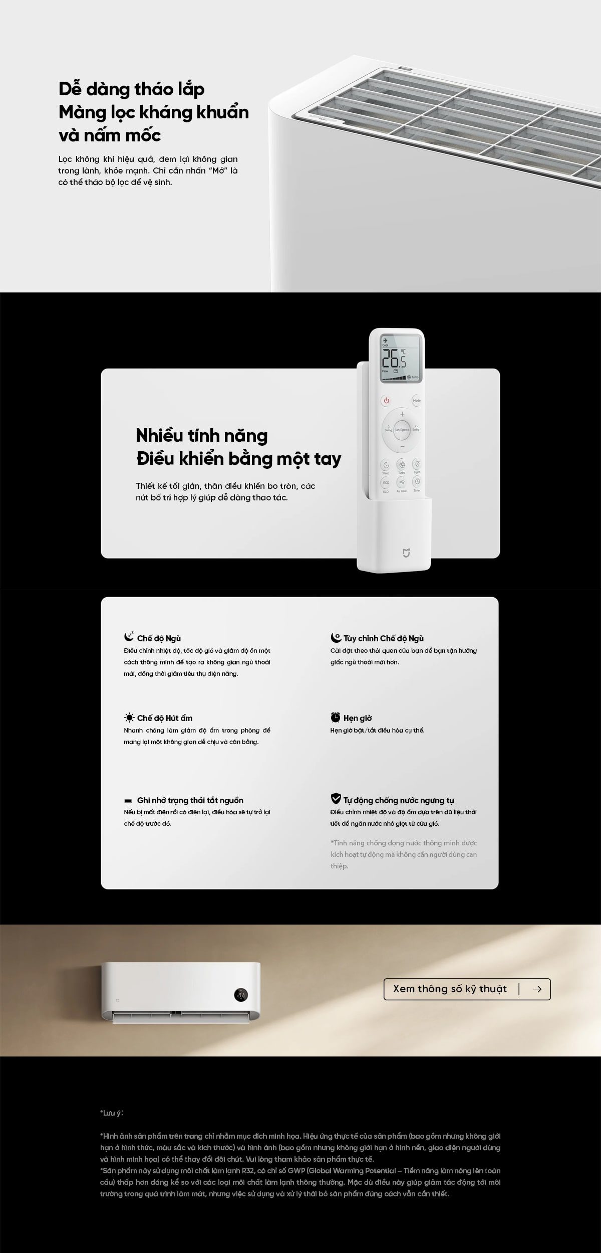 Điều hòa 1 chiều Xiaomi Mijia 12500BTU Air Conditioner Pro Eco Inverter 1.5HP – Bản Quốc Tế
