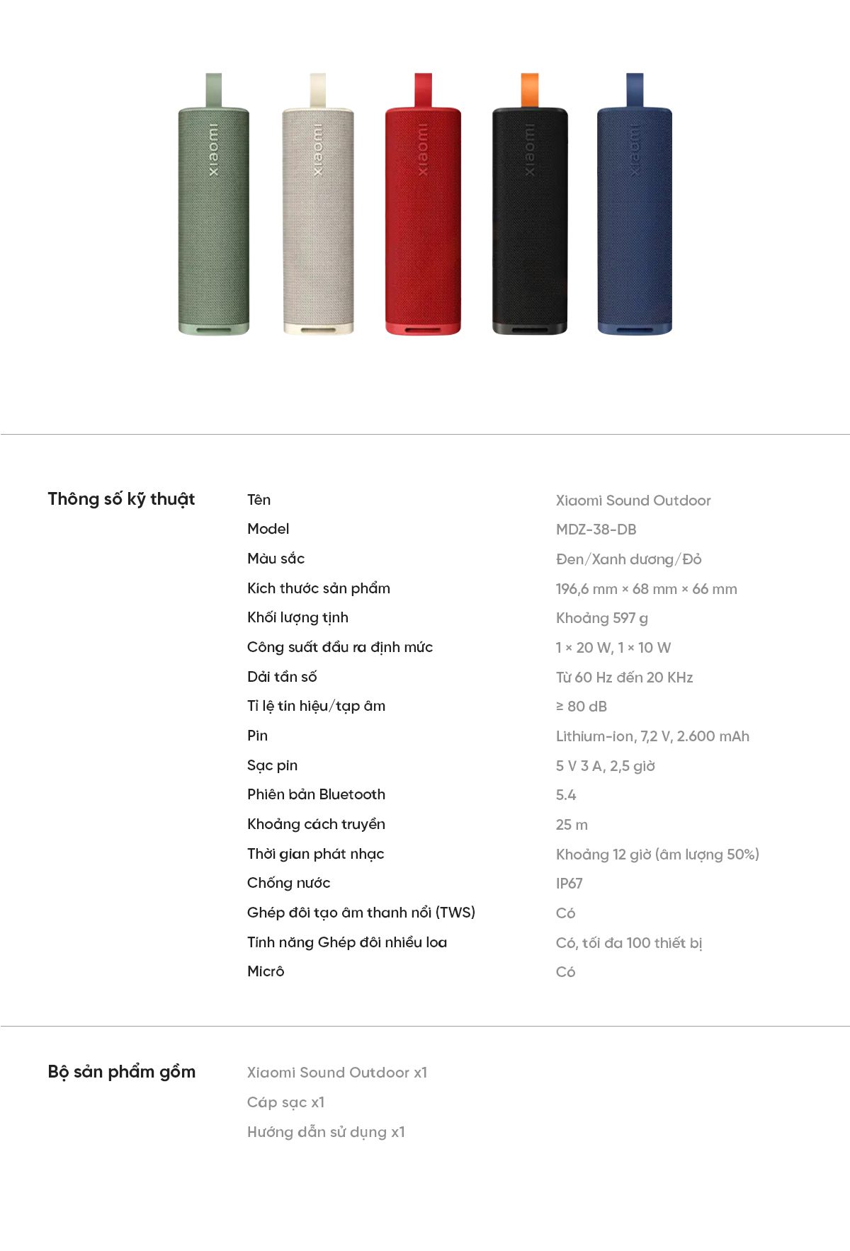 Loa Xiaomi Sound Outdoor | Giá rẻ, ưu đãi tốt