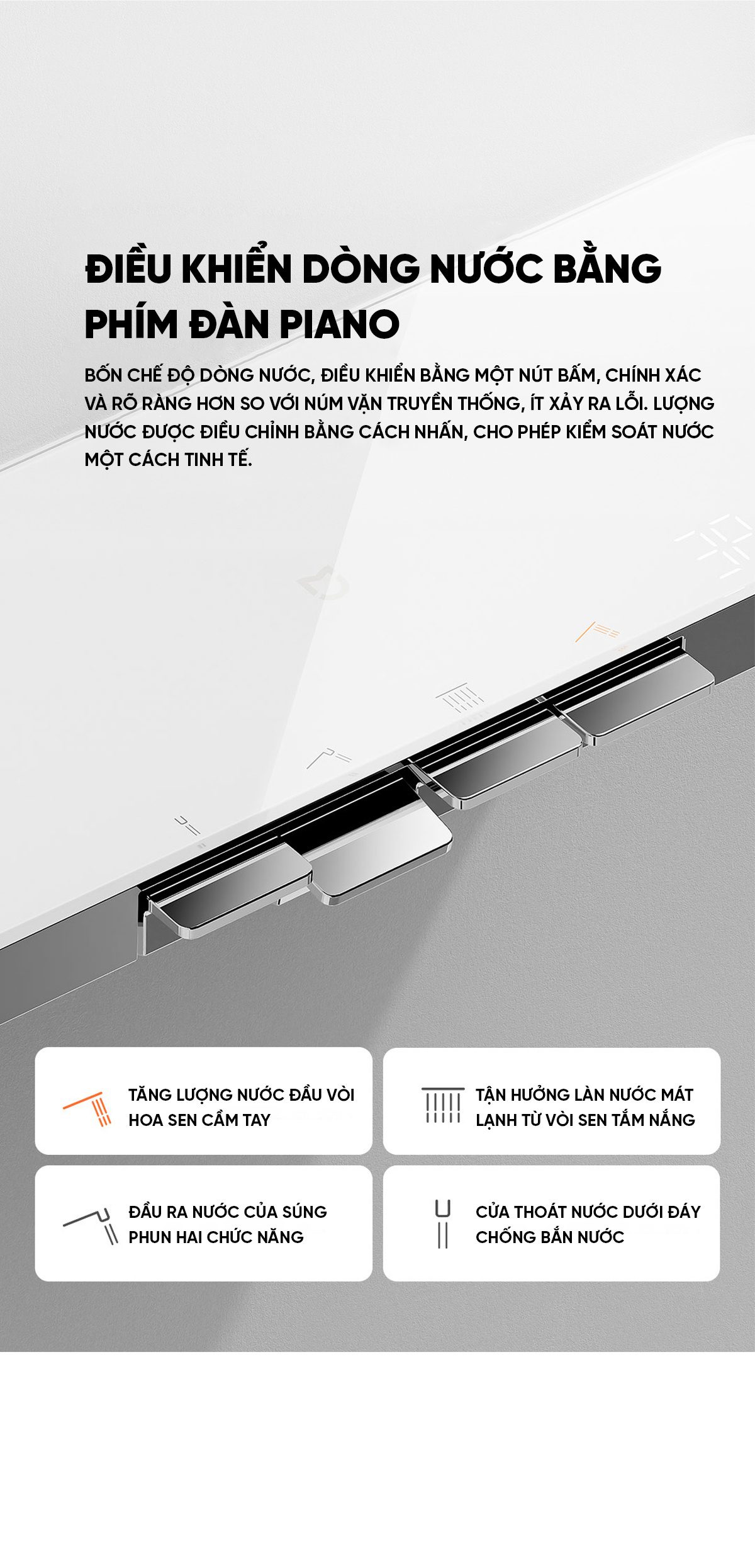 Bộ vòi hoa sen điều chỉnh nhiệt độ Xiaomi Mijia S1 Pro