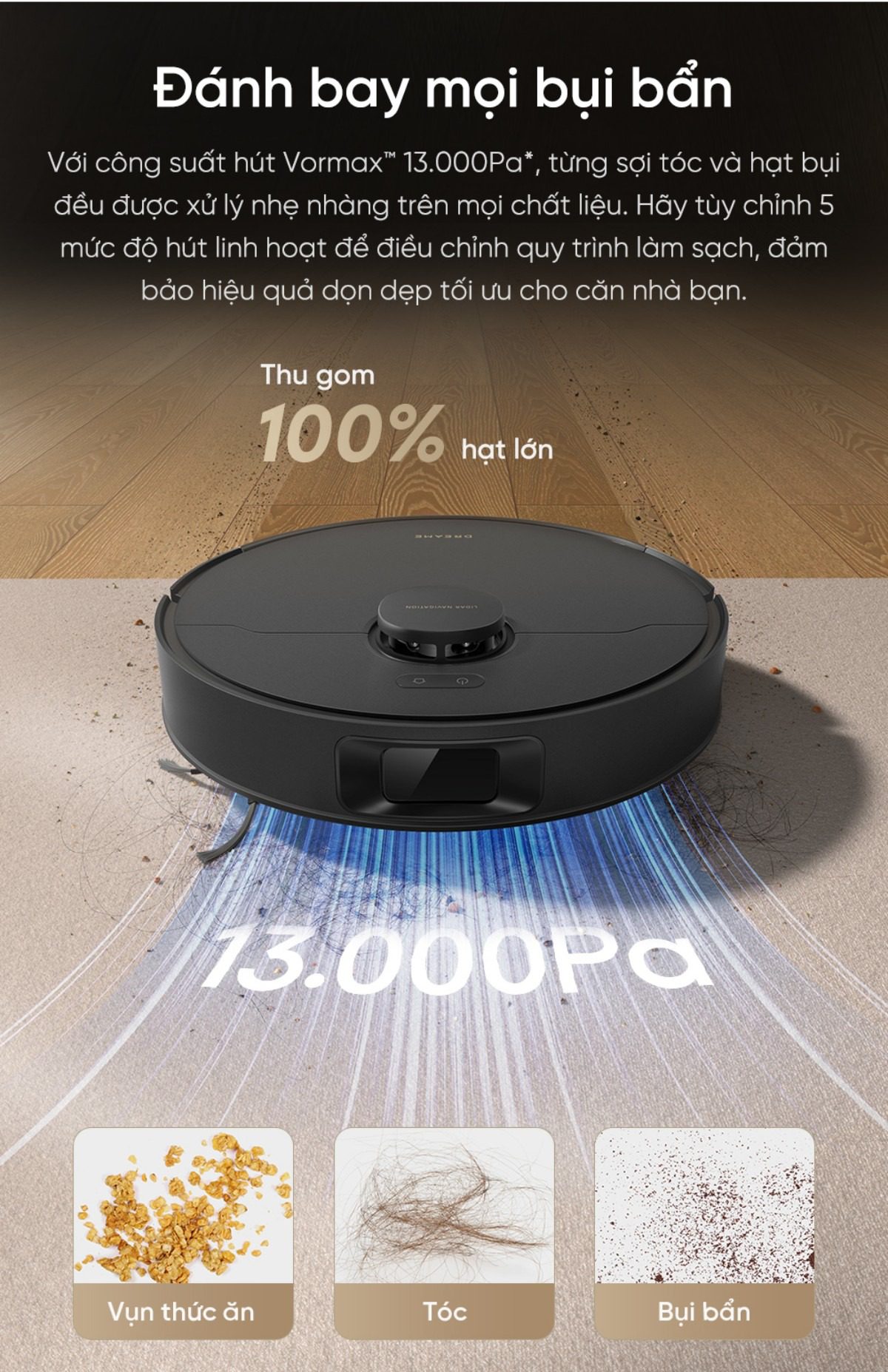 Robot hút bụi Dreame D20