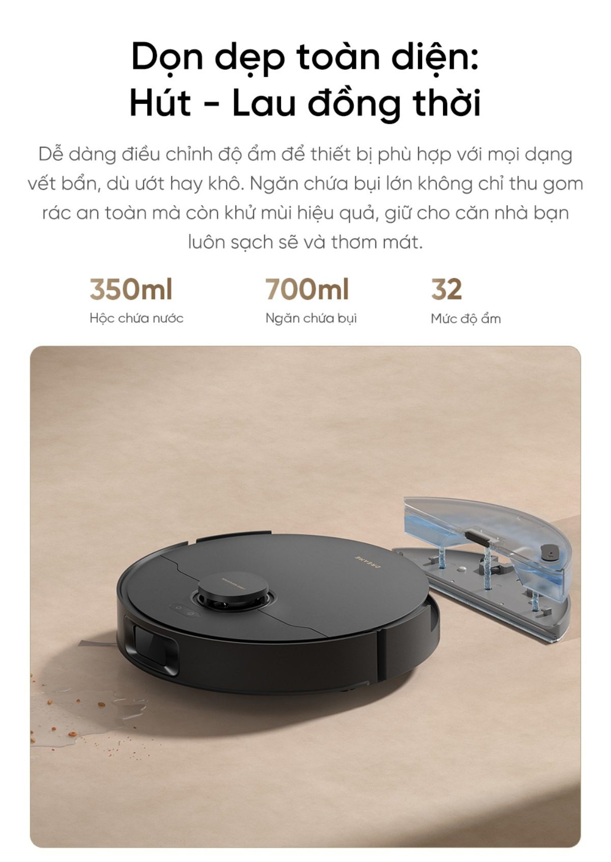Robot hút bụi Dreame D20