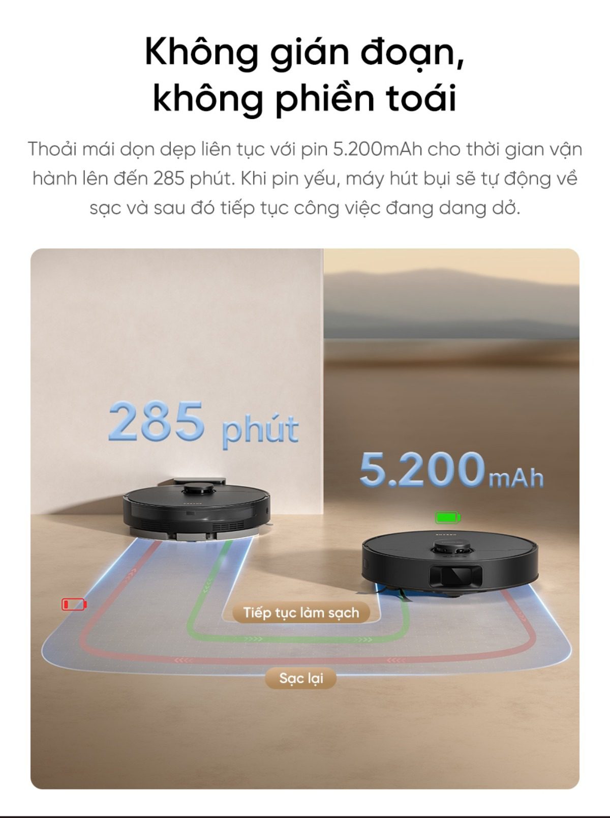 Robot hút bụi Dreame D20