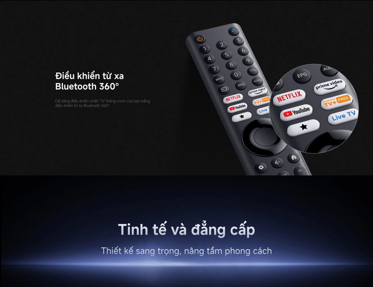 Tivi Xiaomi S Pro Mini LED 55 inch 2026 – Bản Quốc Tế – 4K/144Hz – 3GB/32GB